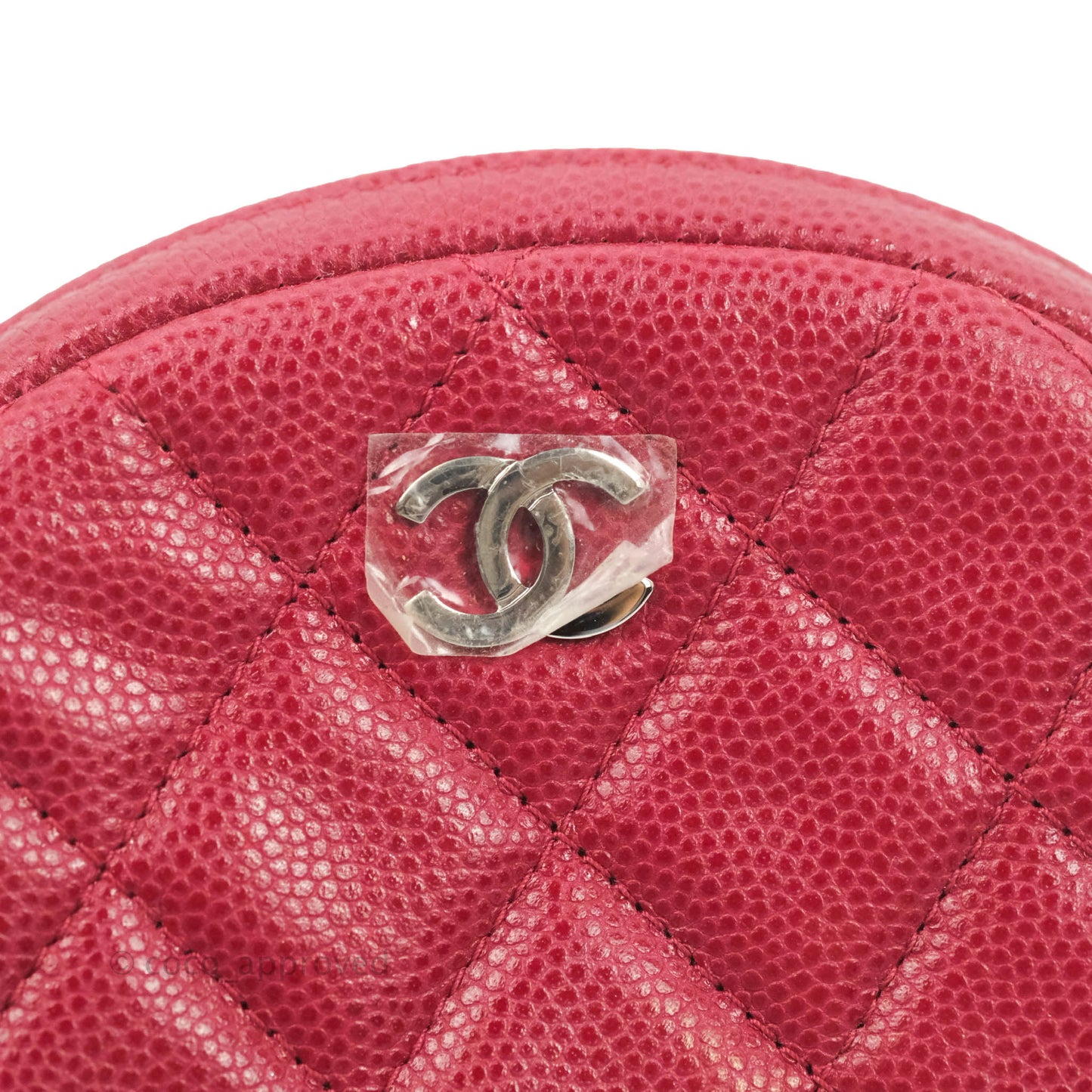 Chanel Red Round Coin Purse