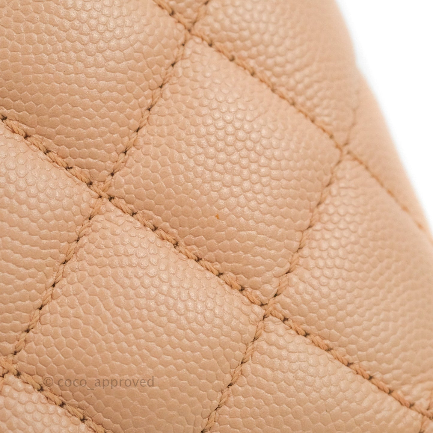 Chanel Mini Coco Handle Quilted Light Pink Caviar Gold Hardware