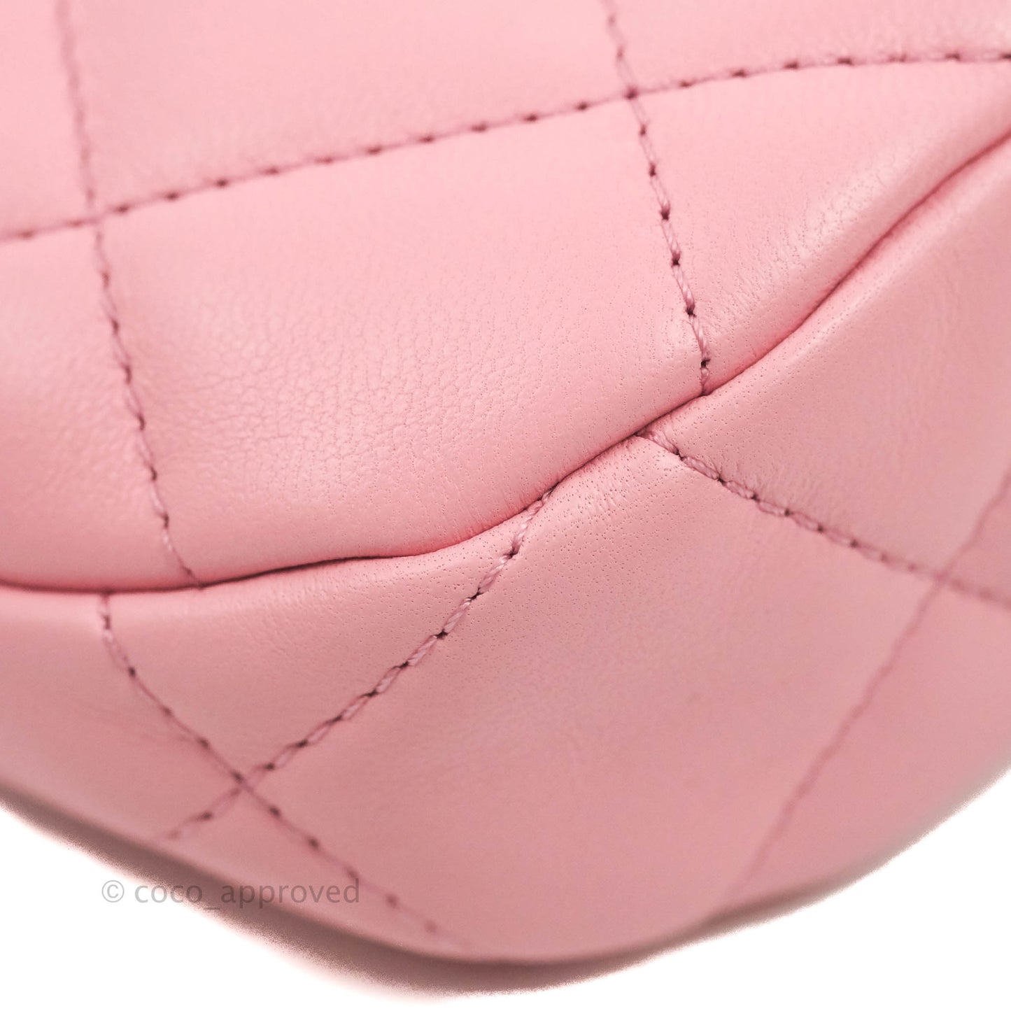 Chanel Quilted CC Chain Hobo Bag Pink Lambskin Aged Gold Hardware
