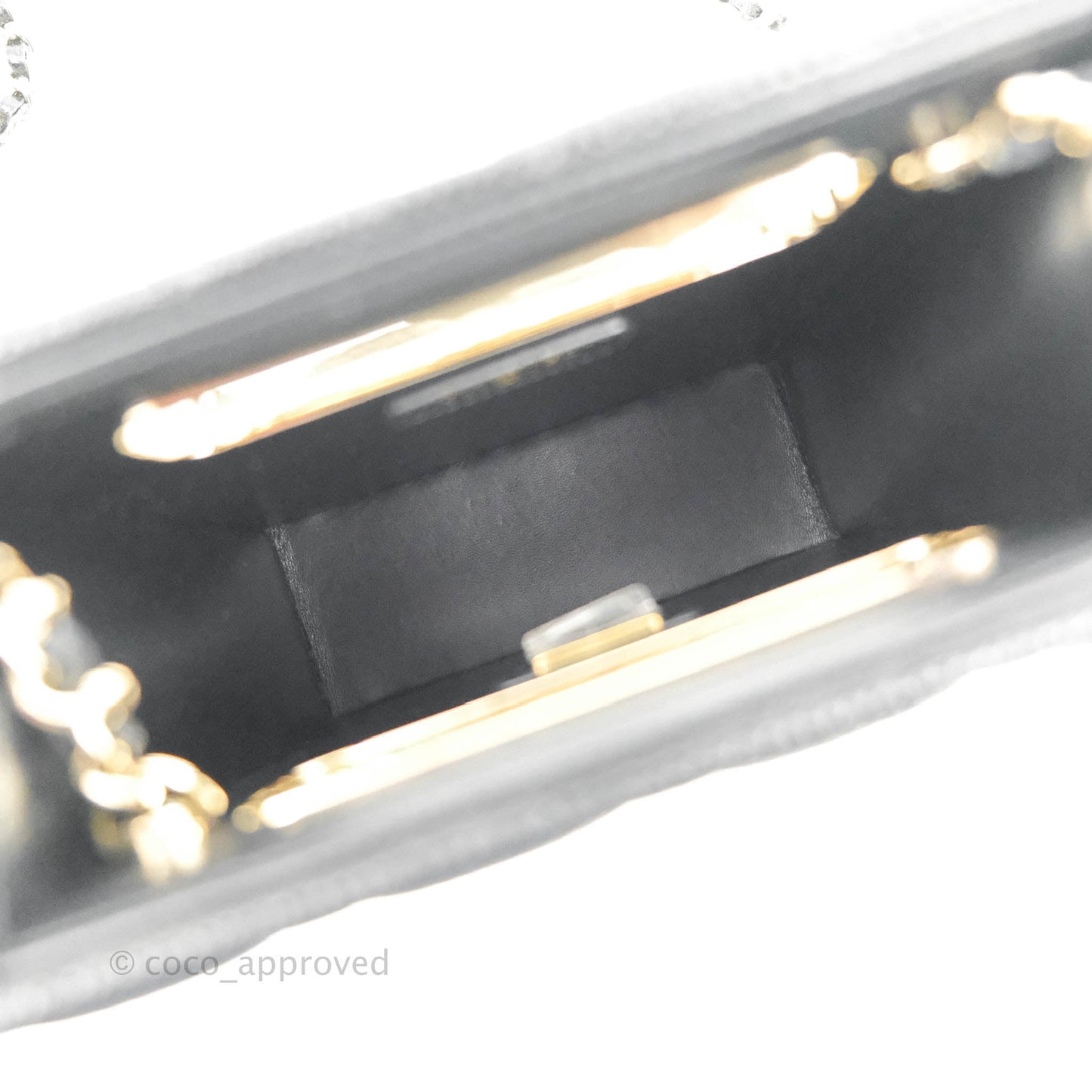 Chanel Evening Bag Caviar Black Gold Hardware 22SS