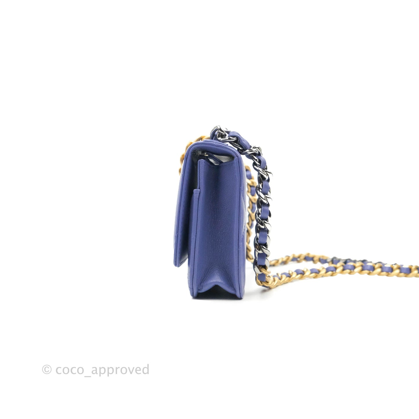 Chanel 19 Wallet on Chain WOC Very Peri Mixed Hardware