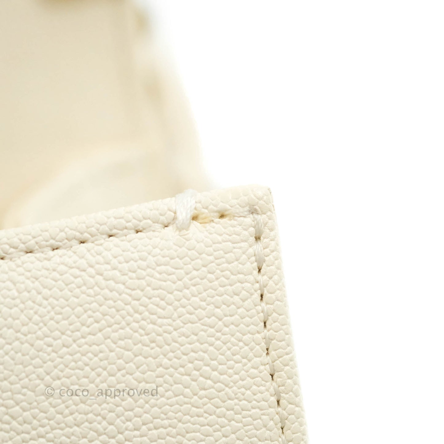 Chanel Boy Small Quilted White Caviar Aged Gold Hardware