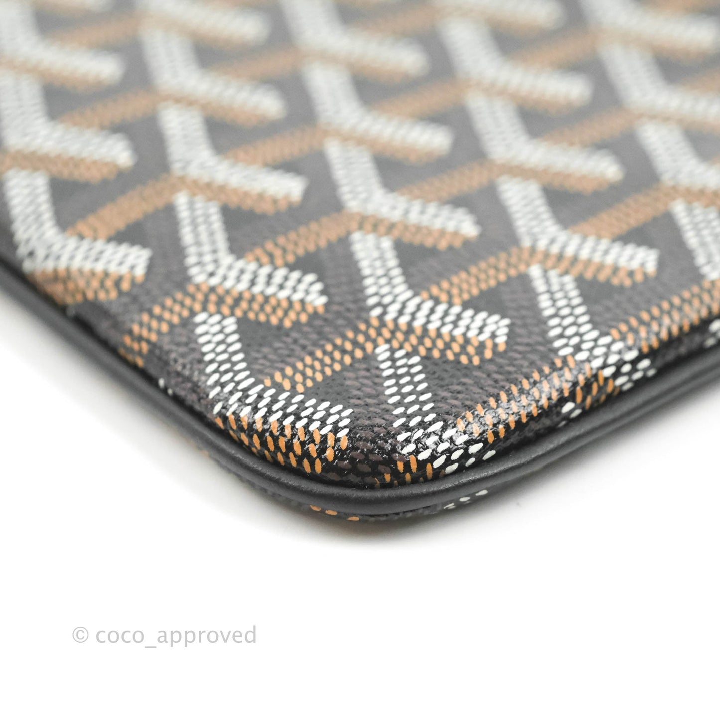 Goyard Senat Mgm Pocket Goyard Canvas & Chevroches Calfskin Silver Hardware