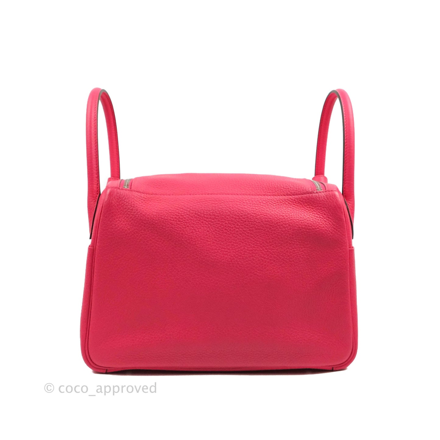 Hermès Lindy 30 Rose Extreme Clemence Palladium Hardware