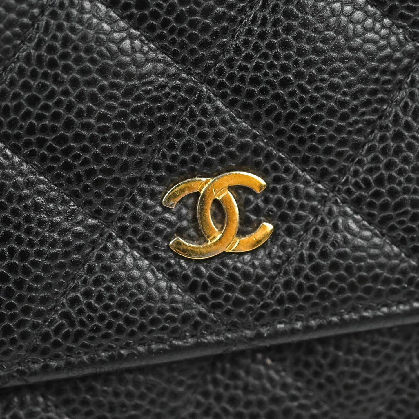 Chanel Quilted Classic WOC Black Caviar Gold Hardware