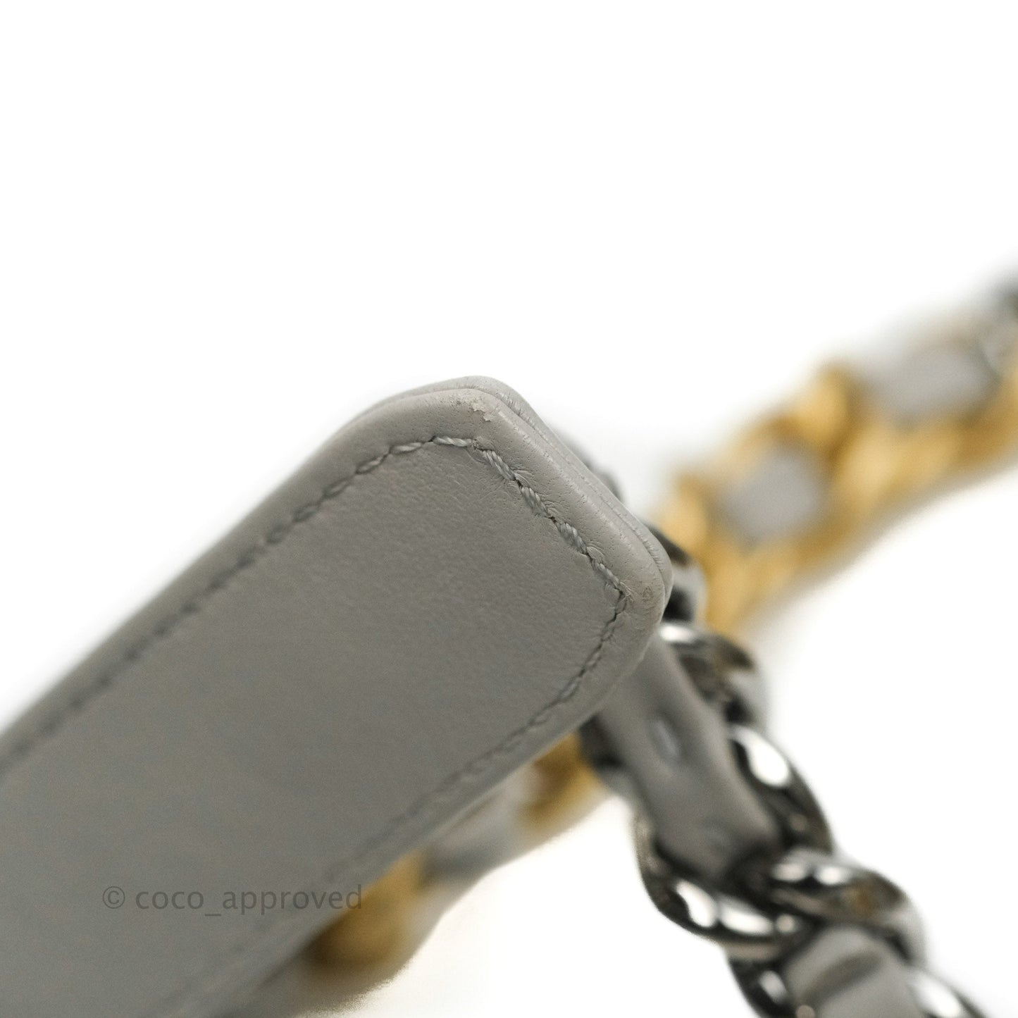 Chanel 19 Small Grey Mixed Hardware 21A
