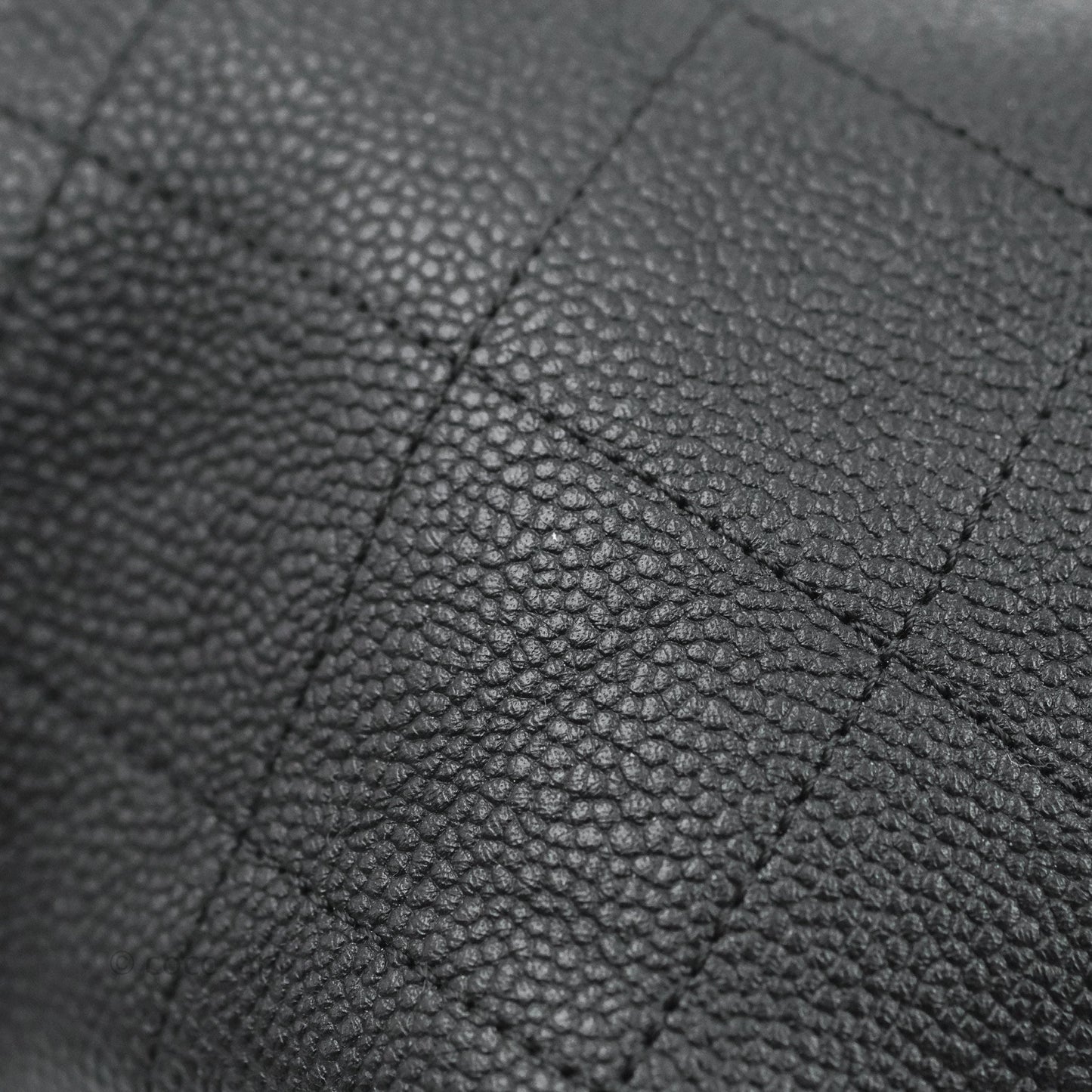 Chanel Quilted Shopping Tote Black Caviar Aged Gold Hardware 18C