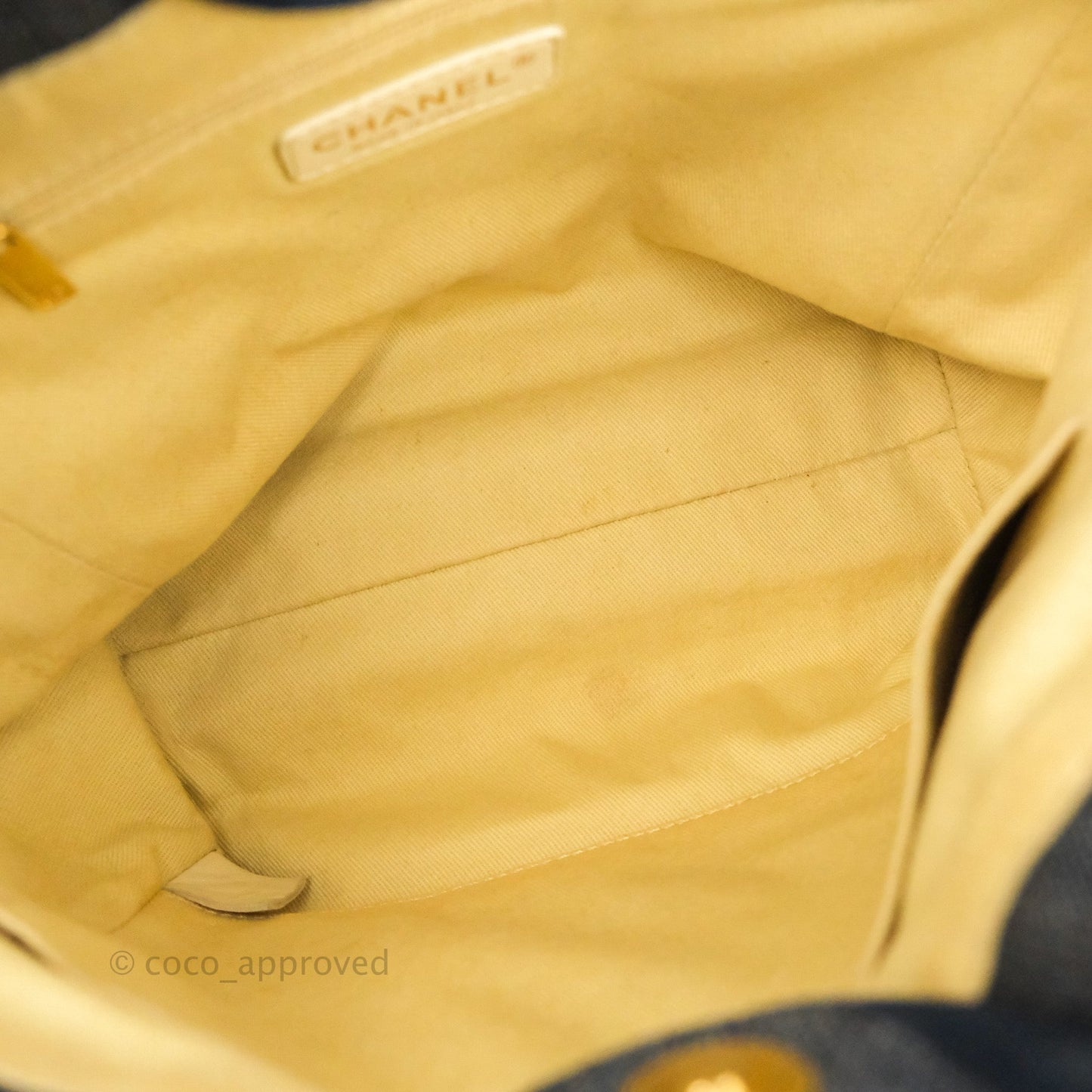 Chanel Mini Deauville Denim Gold Hardware Tote