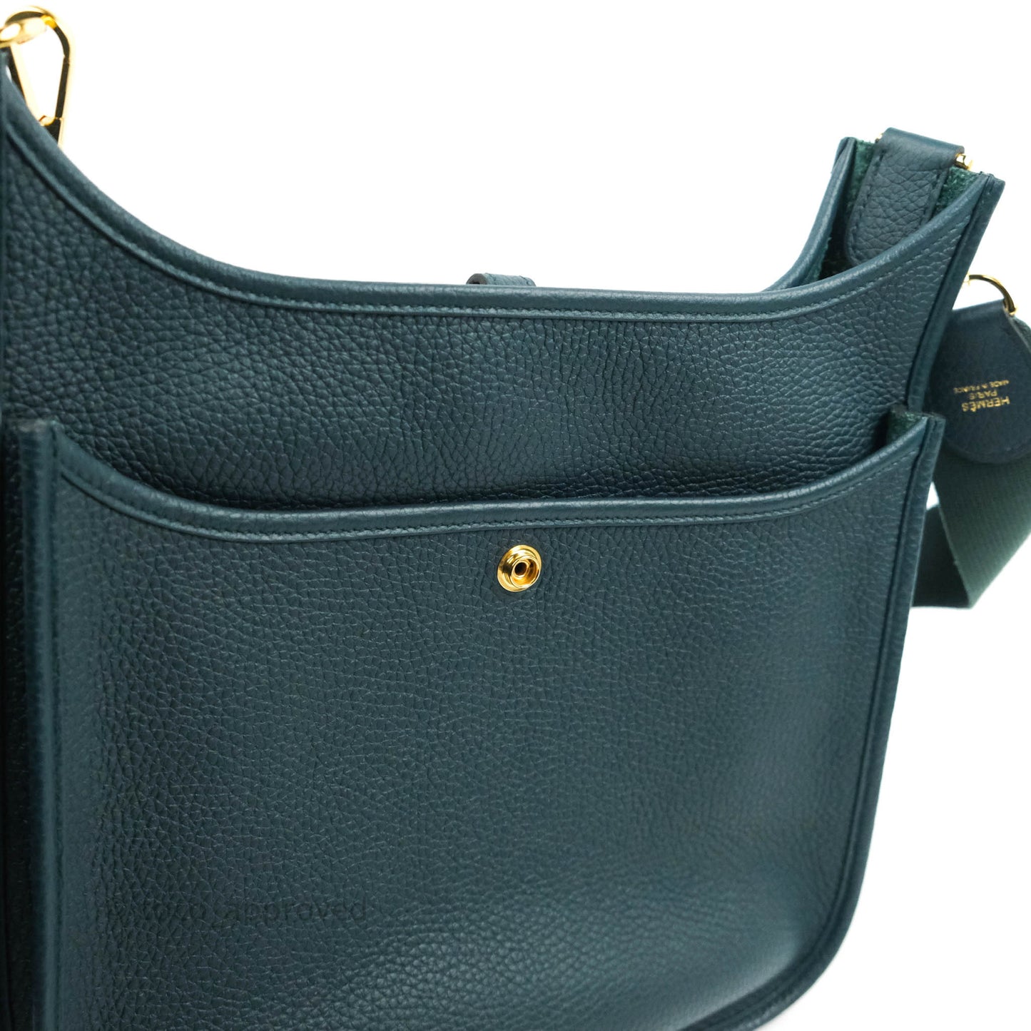 Hermès Evelyne 29 Taurillon Clemence Vert Cypress Gold Hardware