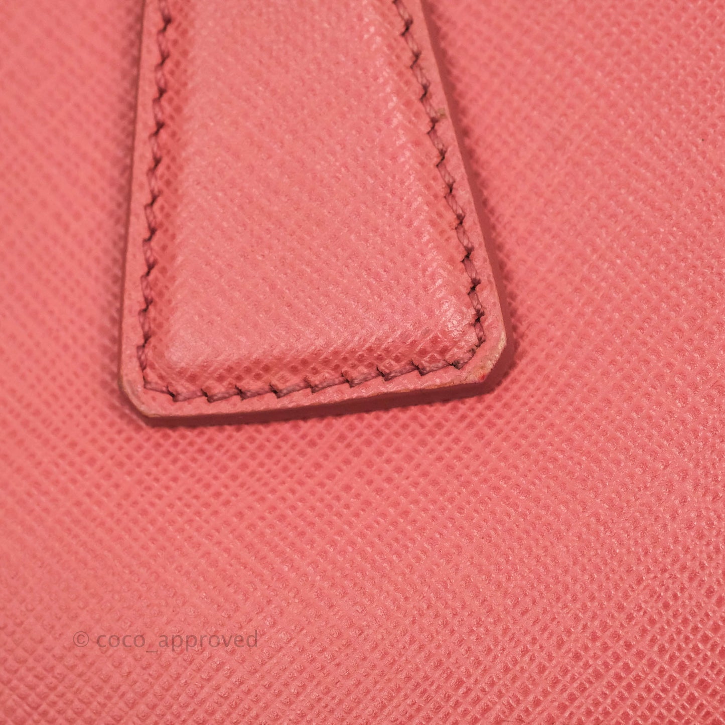 Prada Small Saffiano Lux Pink Tamaris Galleria Bag