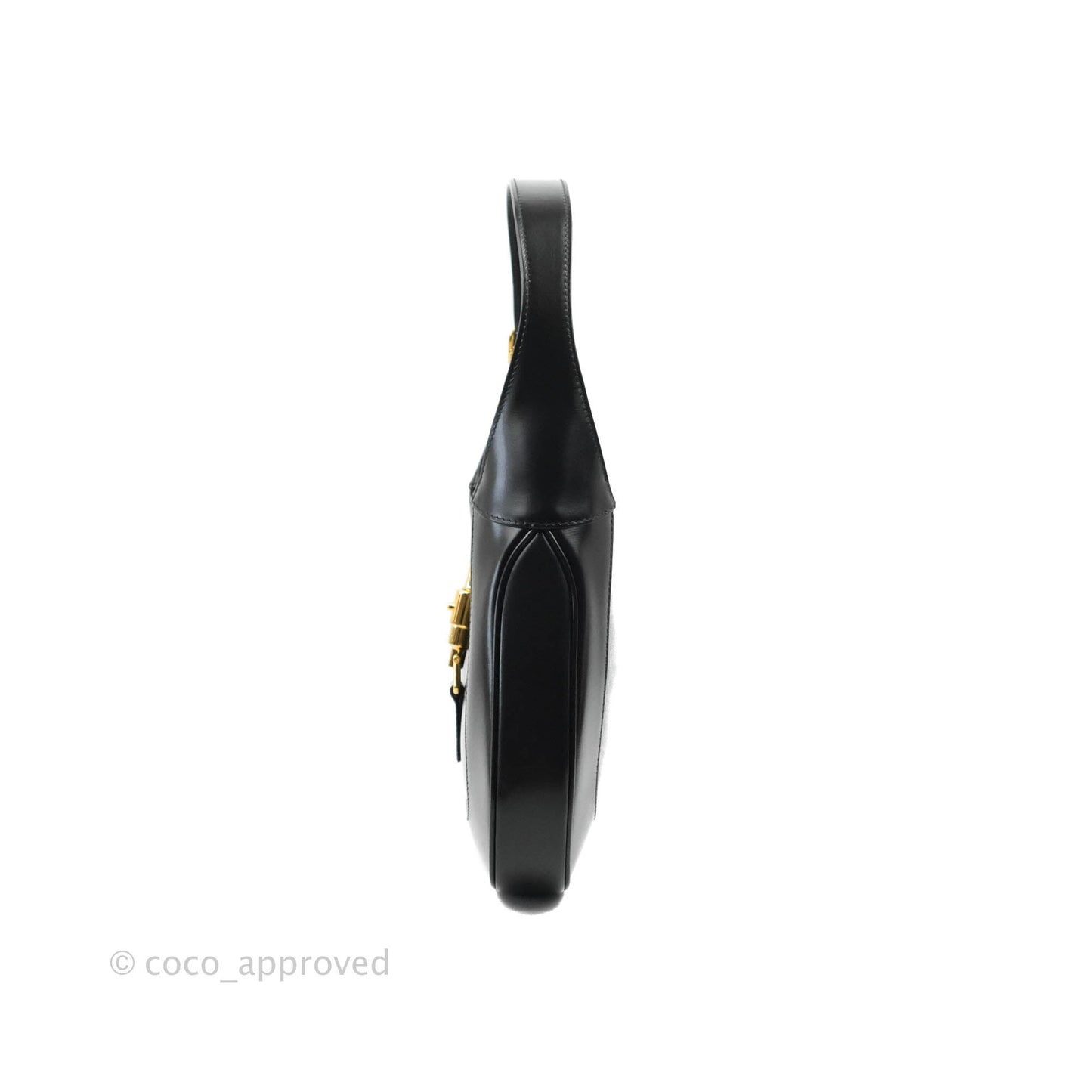 Gucci Jackie 1961 Black Small Shoulder Bag Gold Hardware