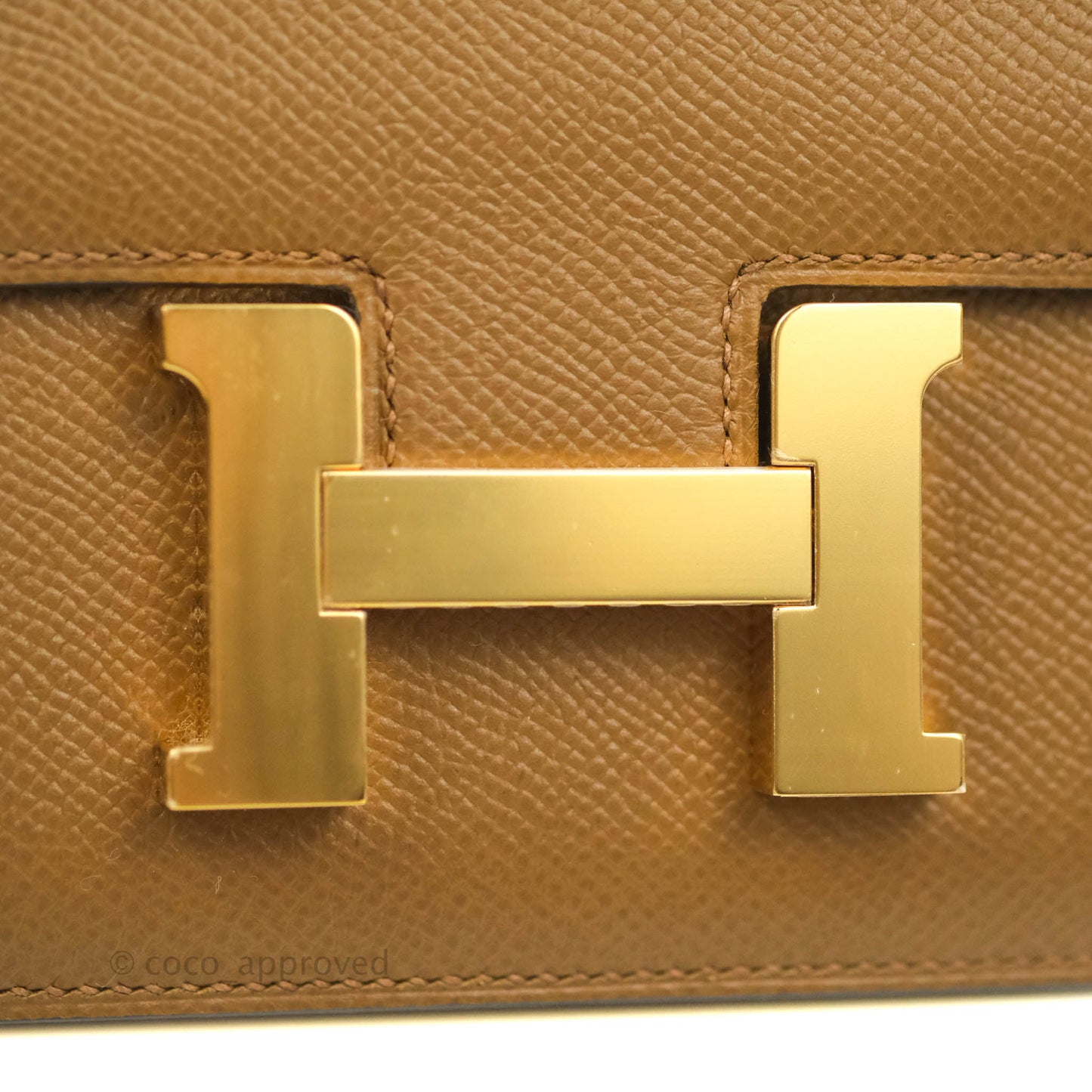 Hermès Constance Mini 18cm Alezan Epsom Gold Hardware