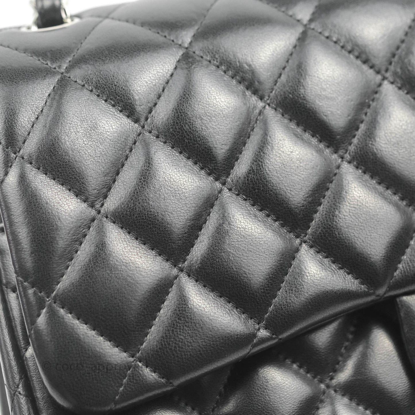 Chanel Jumbo Double Flap Black Lambskin Silver Hardware⁣⁣