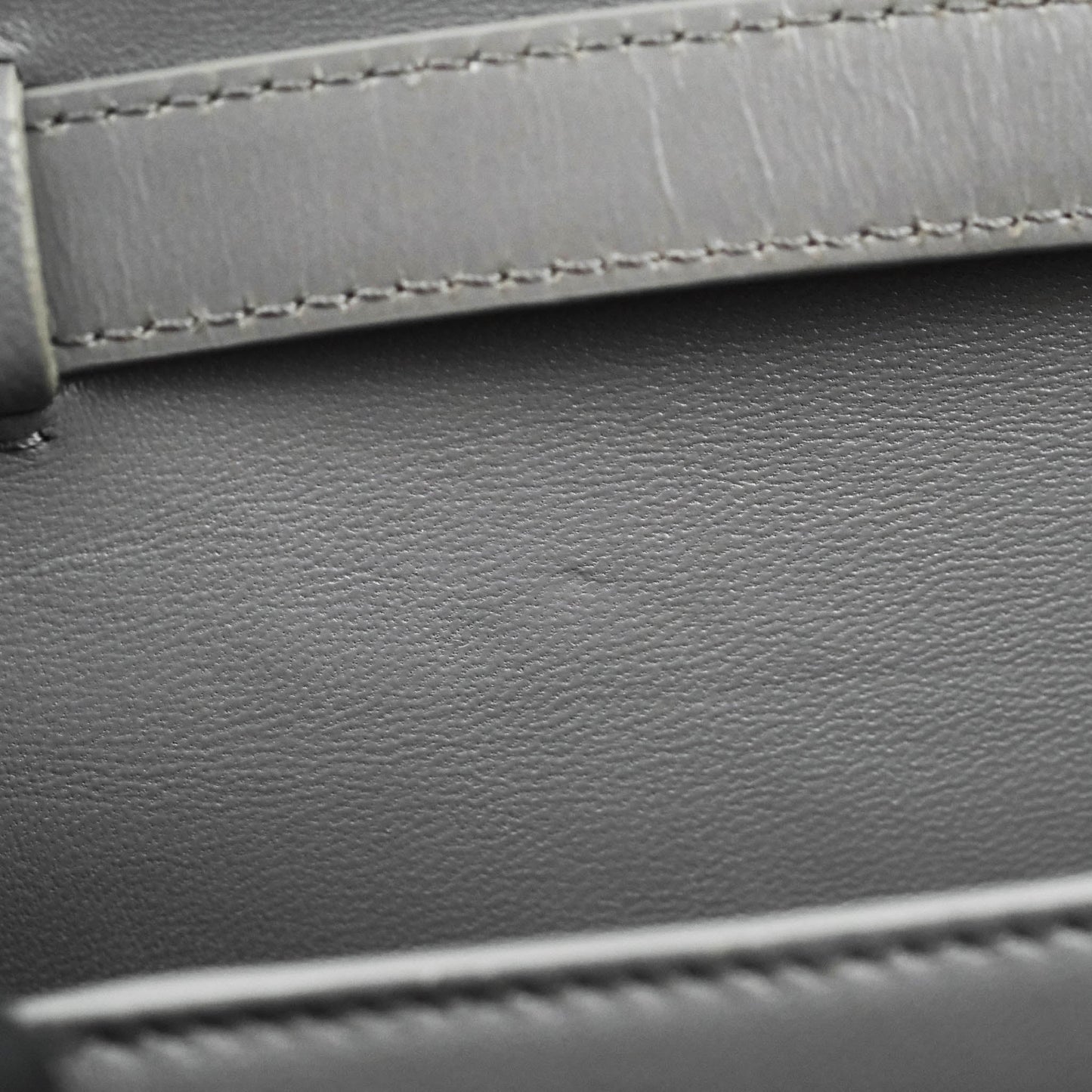 Celine Teen Classic Box Flap Light Grey Calfskin