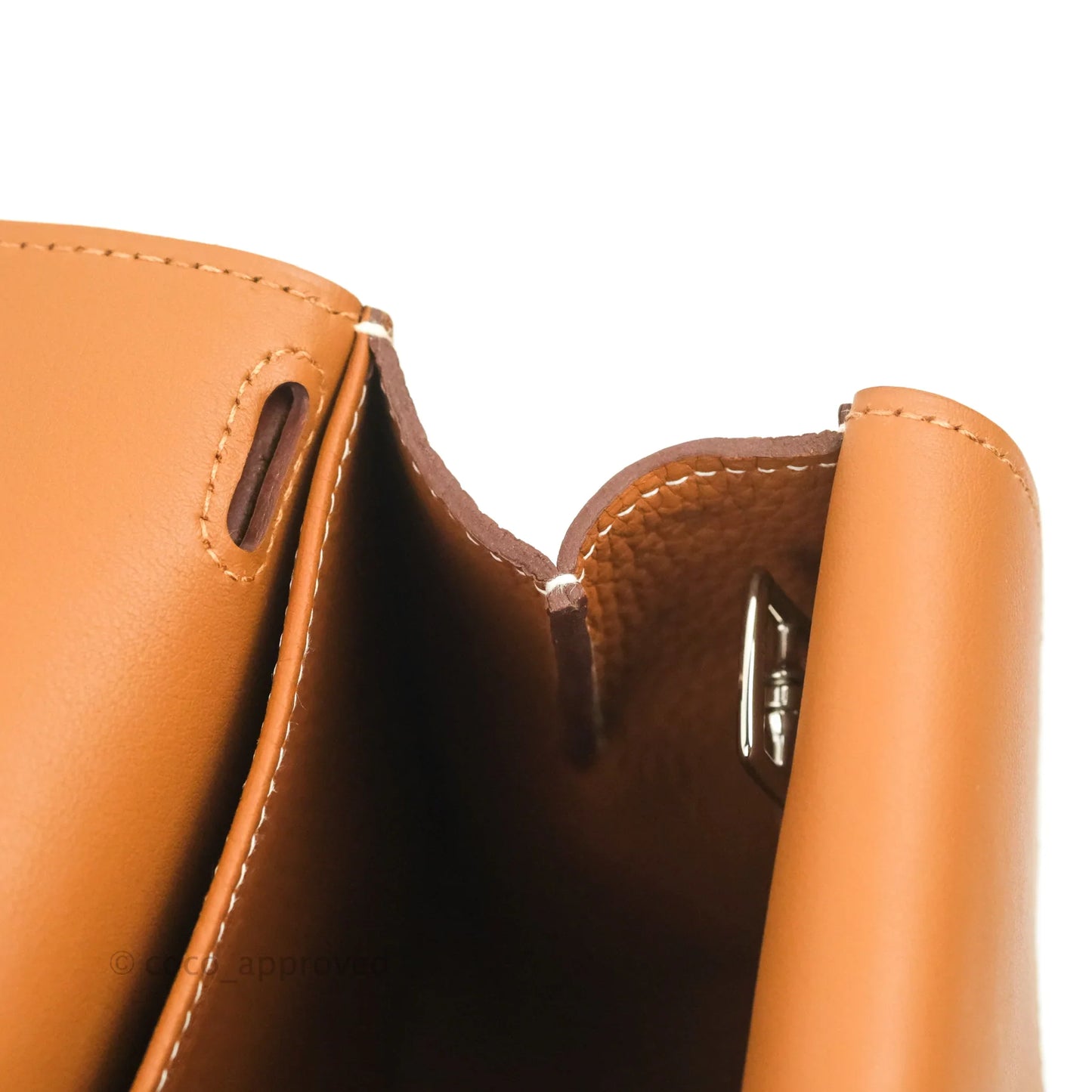 Hermès Halzan 25 Gold Clemence Palladium Hardware