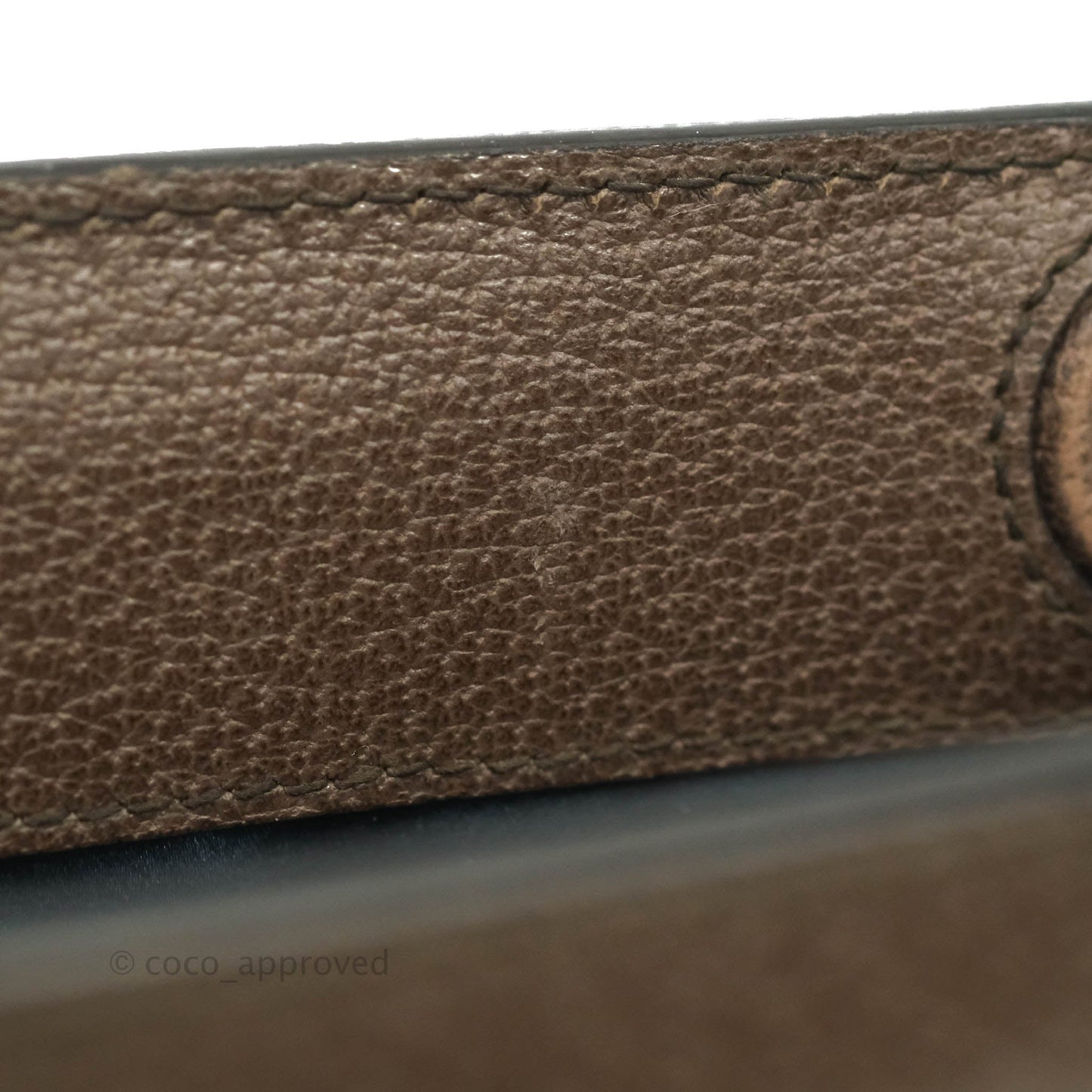 Gucci GG Supreme Monogram Web Small Ophidia Chain Shoulder Bag Brown