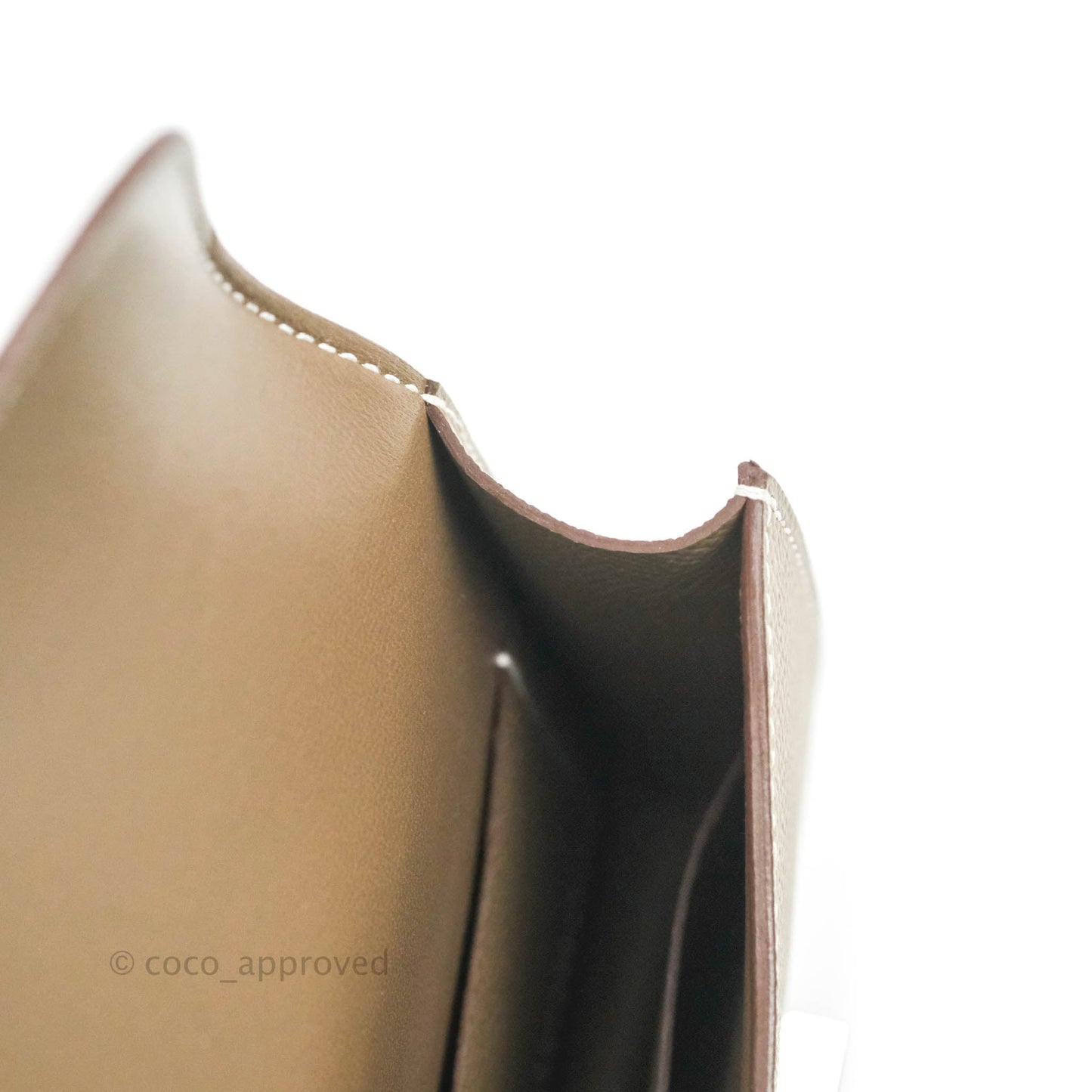 Hermès Constance Slim Wallet Etoupe Epsom Palladium Hardware