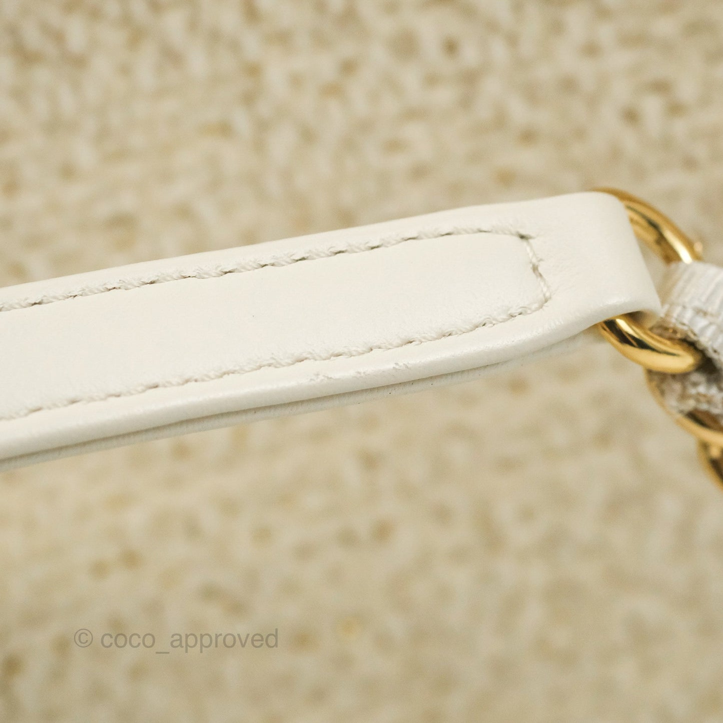 Chanel Medium Deauville Tote Ivory Lurex Boucle 19A