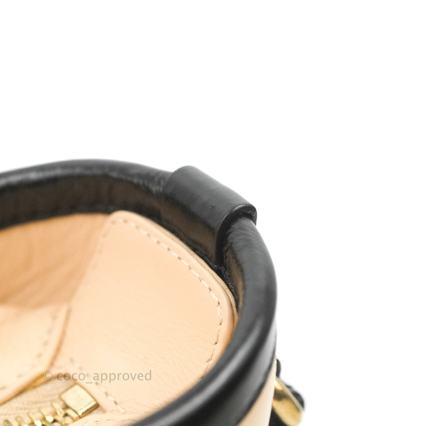 Chanel Quilted Small Gabrielle Hobo Black Beige Aged Calfskin