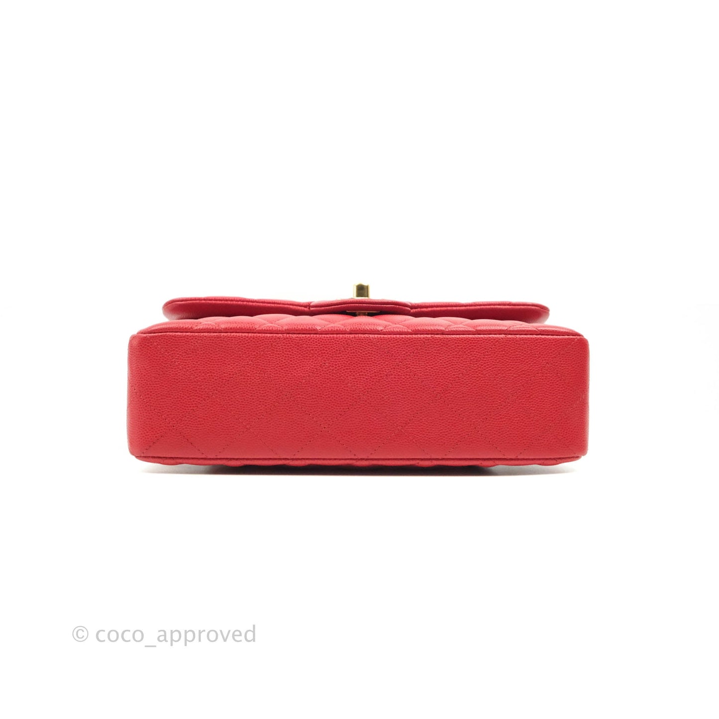 Chanel Classic Small S/M Flap Red Caviar Gold Hardware