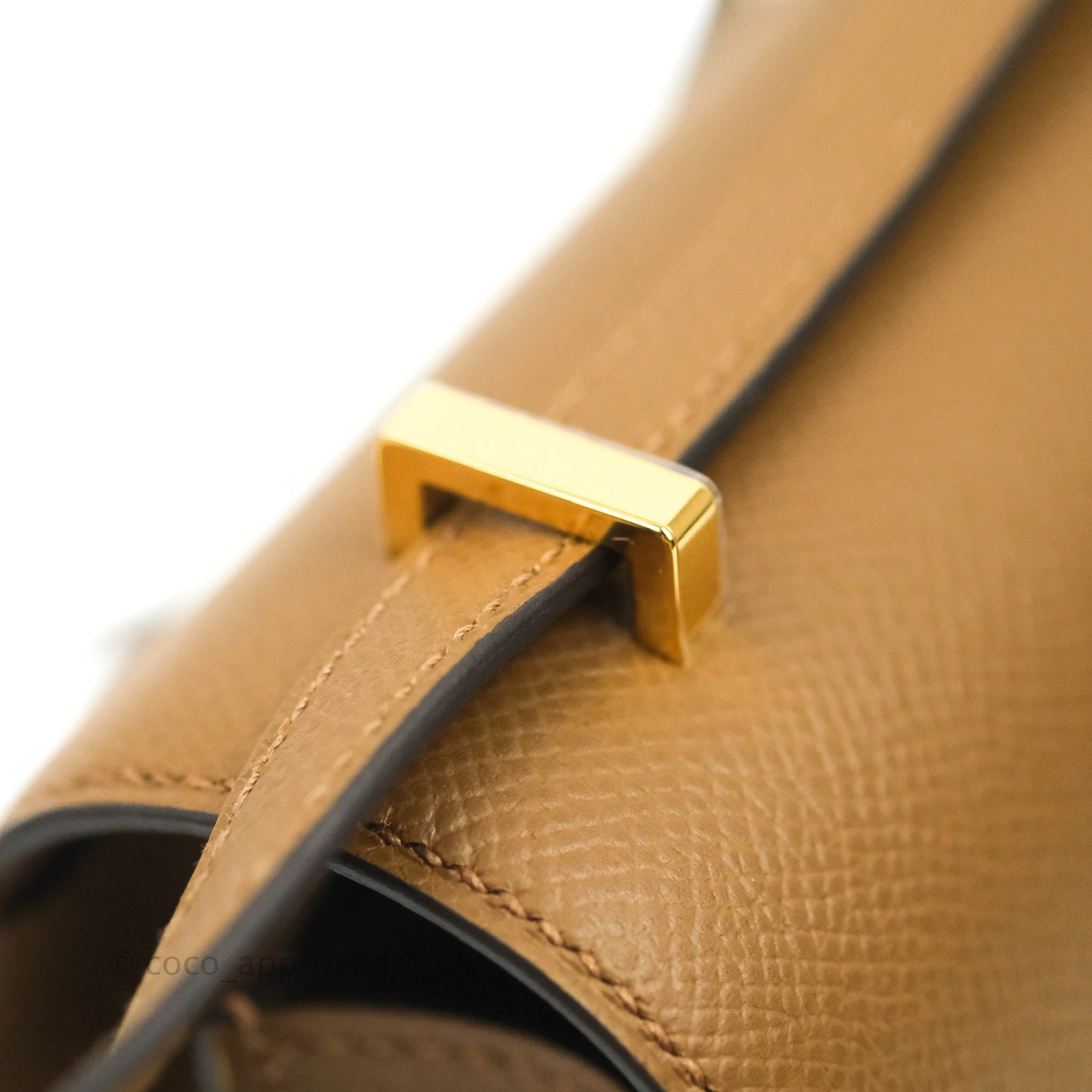 Hermès Constance Mini 18cm Alezan Epsom Gold Hardware