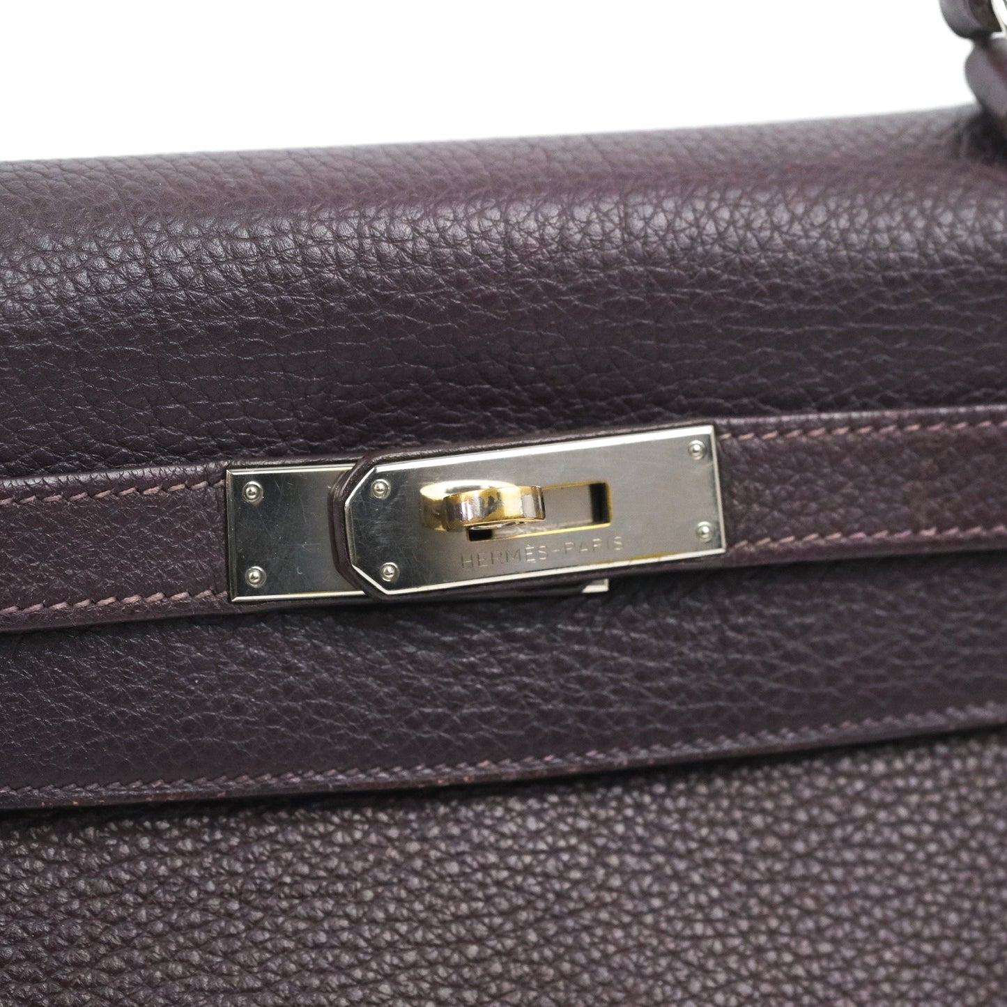 Hermès Retourne Kelly 28 Raisin TPM Palladium Hardware