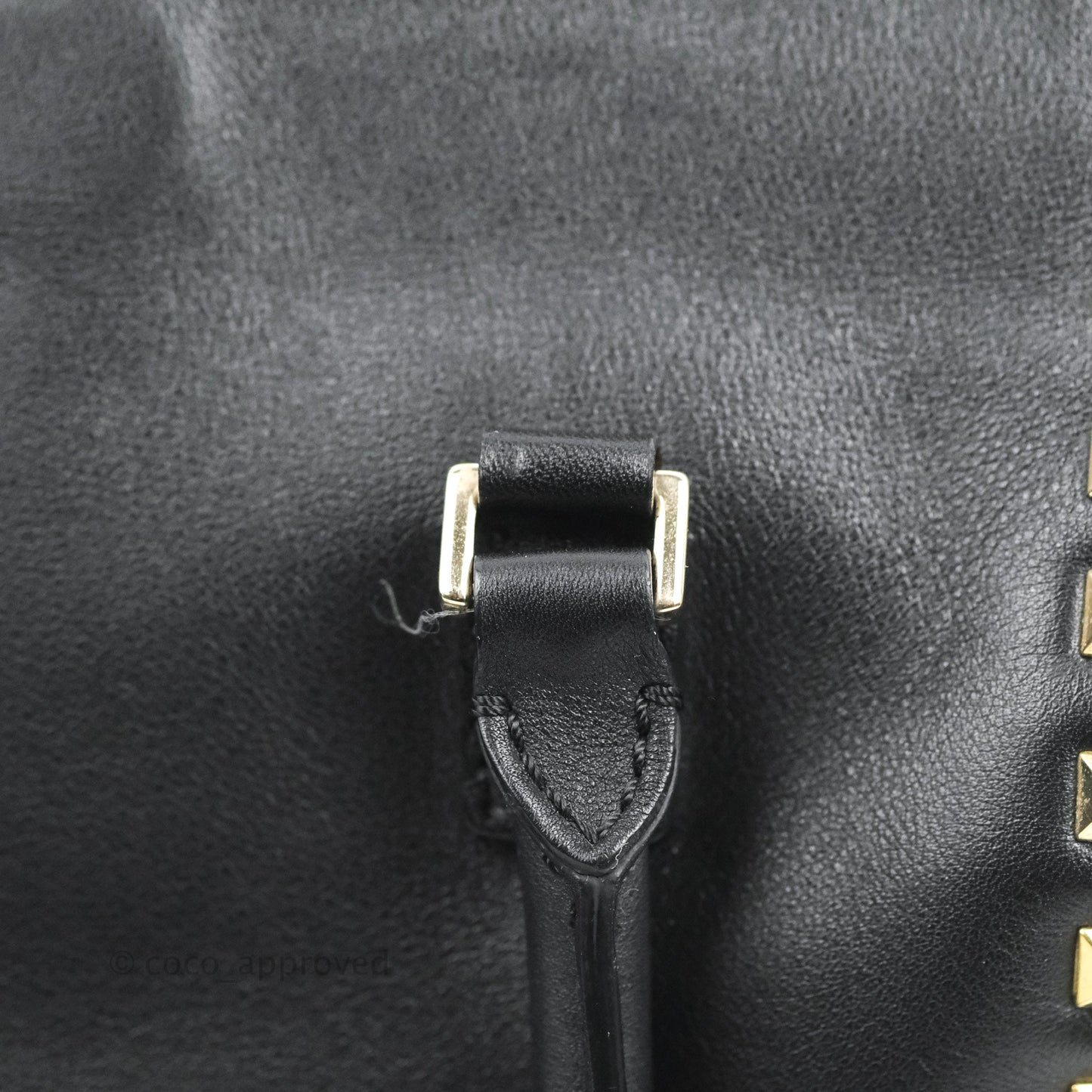 Valentino Garavani Small Rockstud Bag Black Calfskin