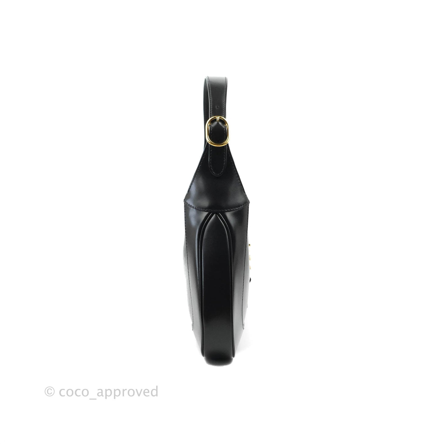 Gucci Jackie 1961 Black Small Shoulder Bag Gold Hardware
