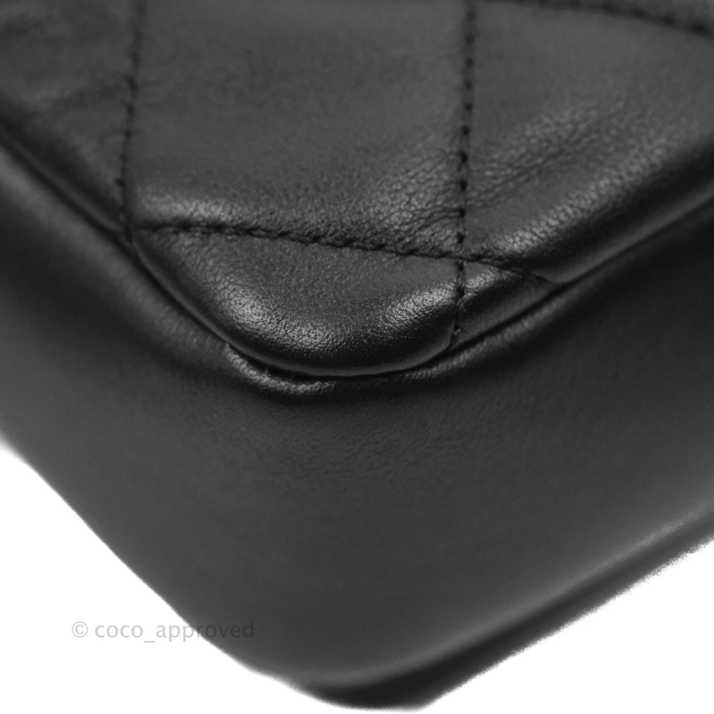 Chanel Quilted Small Camera Case Black Calfskin