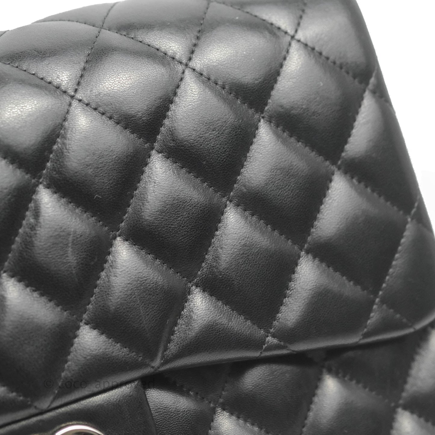 Chanel Jumbo Double Flap Black Lambskin Silver Hardware⁣⁣