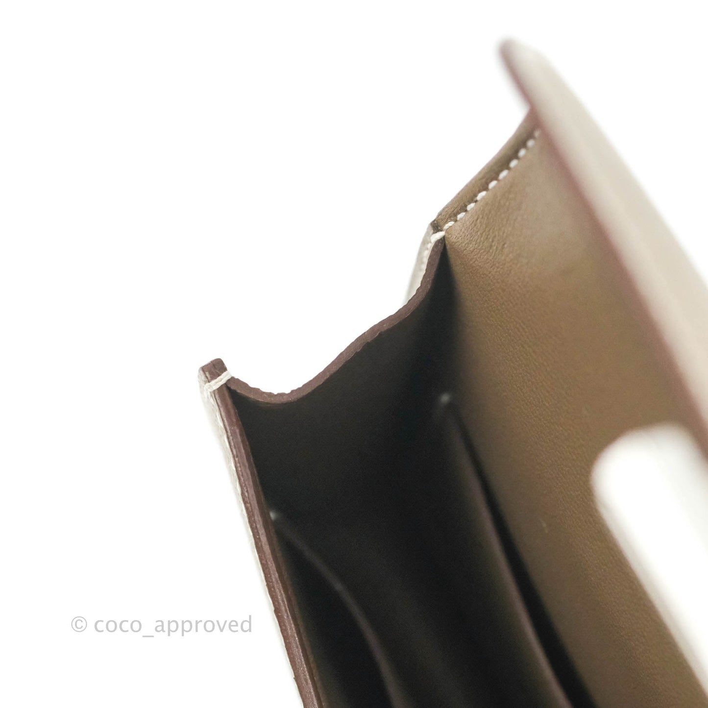 Hermès Constance Slim Wallet Etoupe Epsom Palladium Hardware