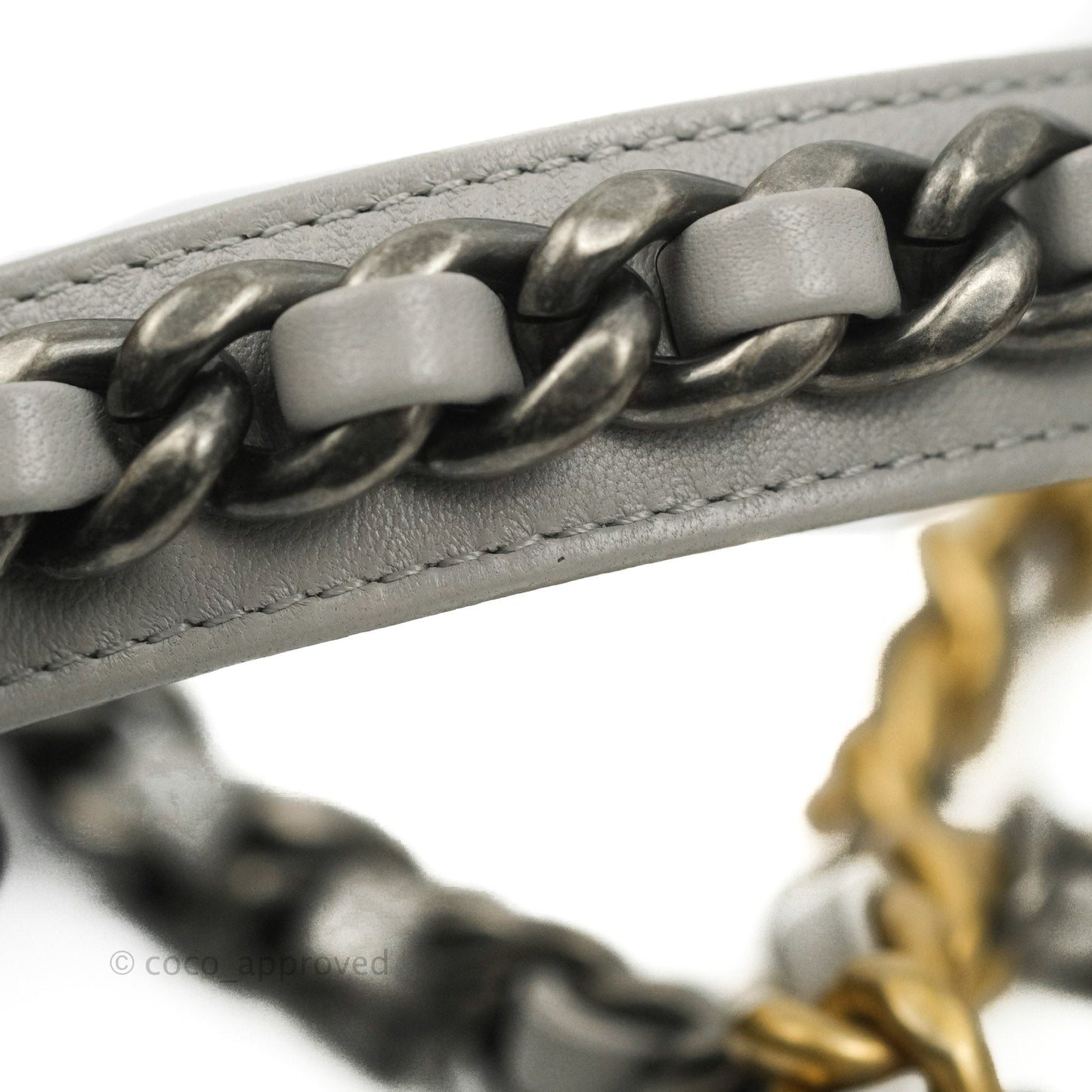 Chanel 19 Small Grey Mixed Hardware 21A