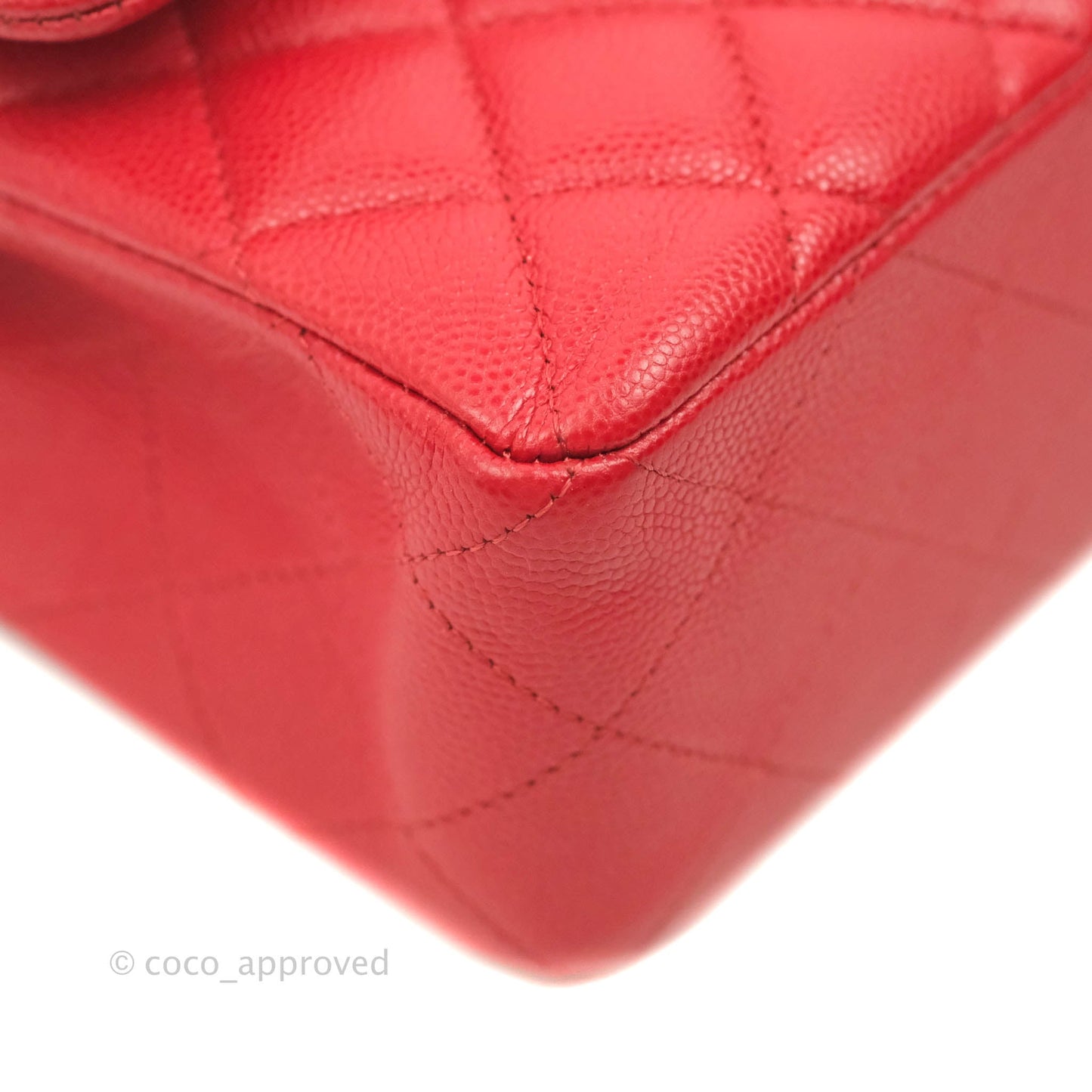 Chanel Classic Small S/M Flap Red Caviar Gold Hardware