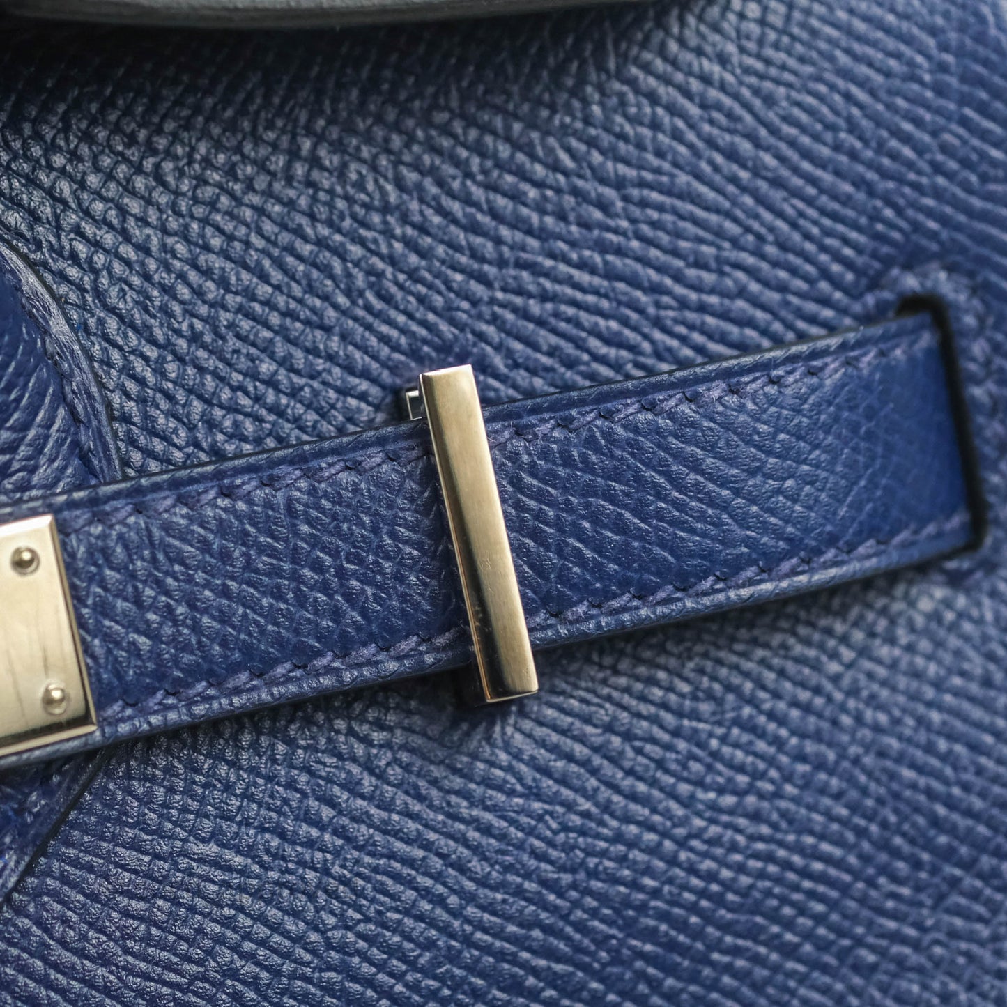 Hermès Birkin 30 Blue Sapphire Epsom Palladium Hardware