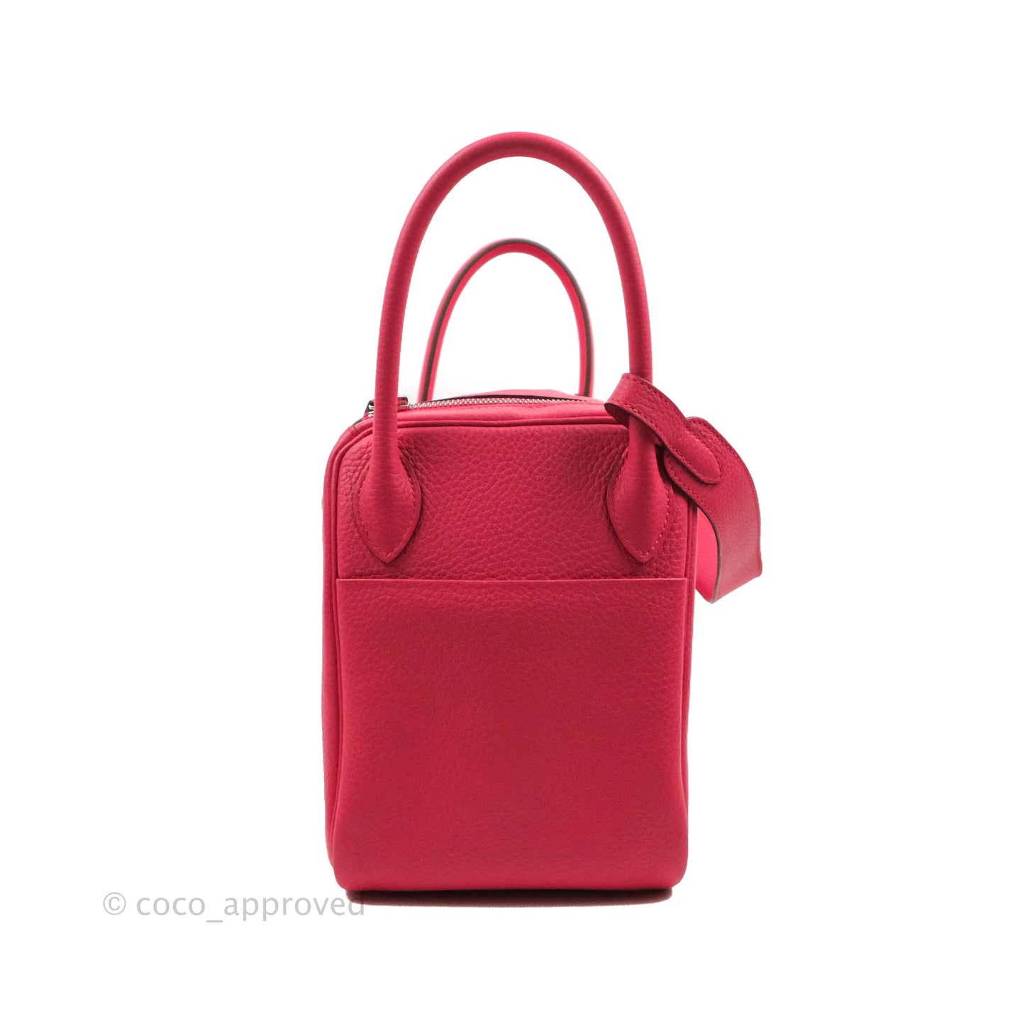 Hermès Lindy 30 Rose Extreme Clemence Palladium Hardware