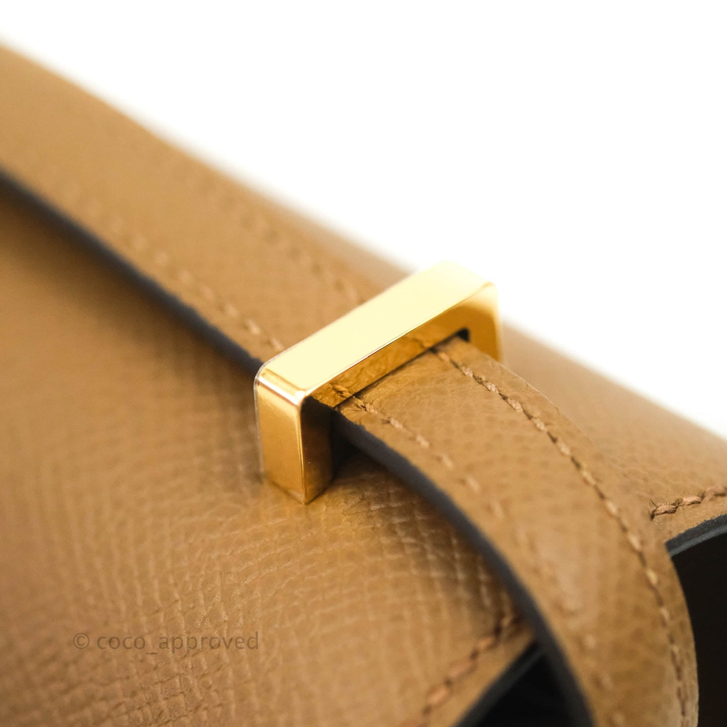 Hermès Constance Mini 18cm Alezan Epsom Gold Hardware