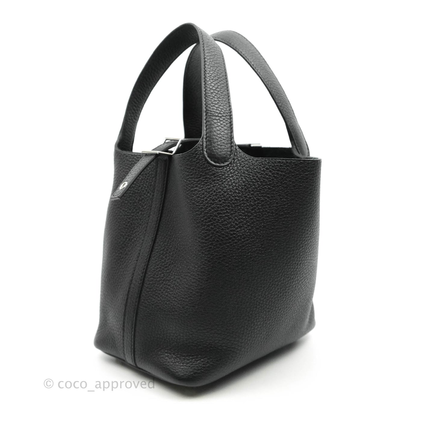 Hermès Taurillon Clemence Picotin Lock 18 PM Black Palladium Hardware