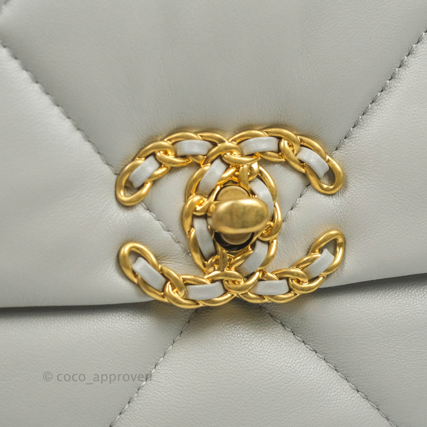 Chanel 19 Small Grey Mixed Hardware 21A