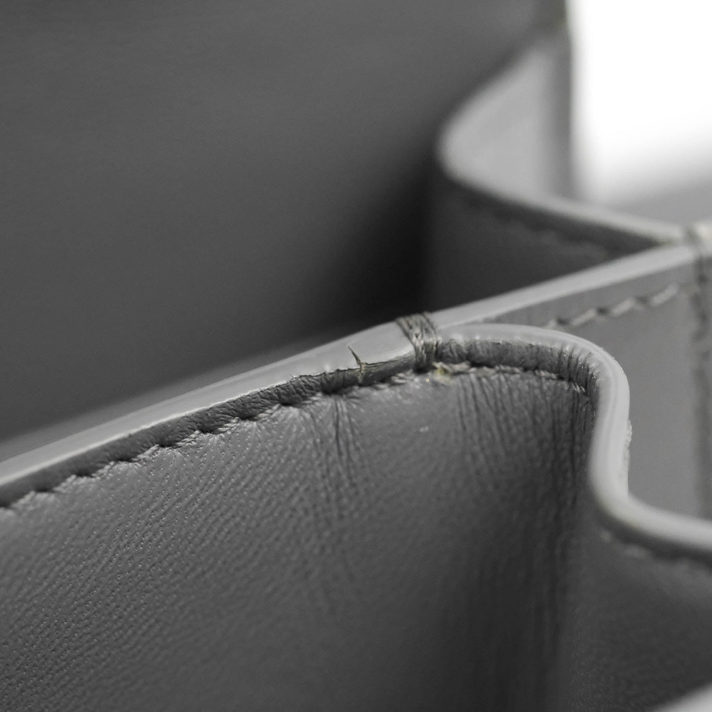 Celine Teen Classic Box Flap Light Grey Calfskin