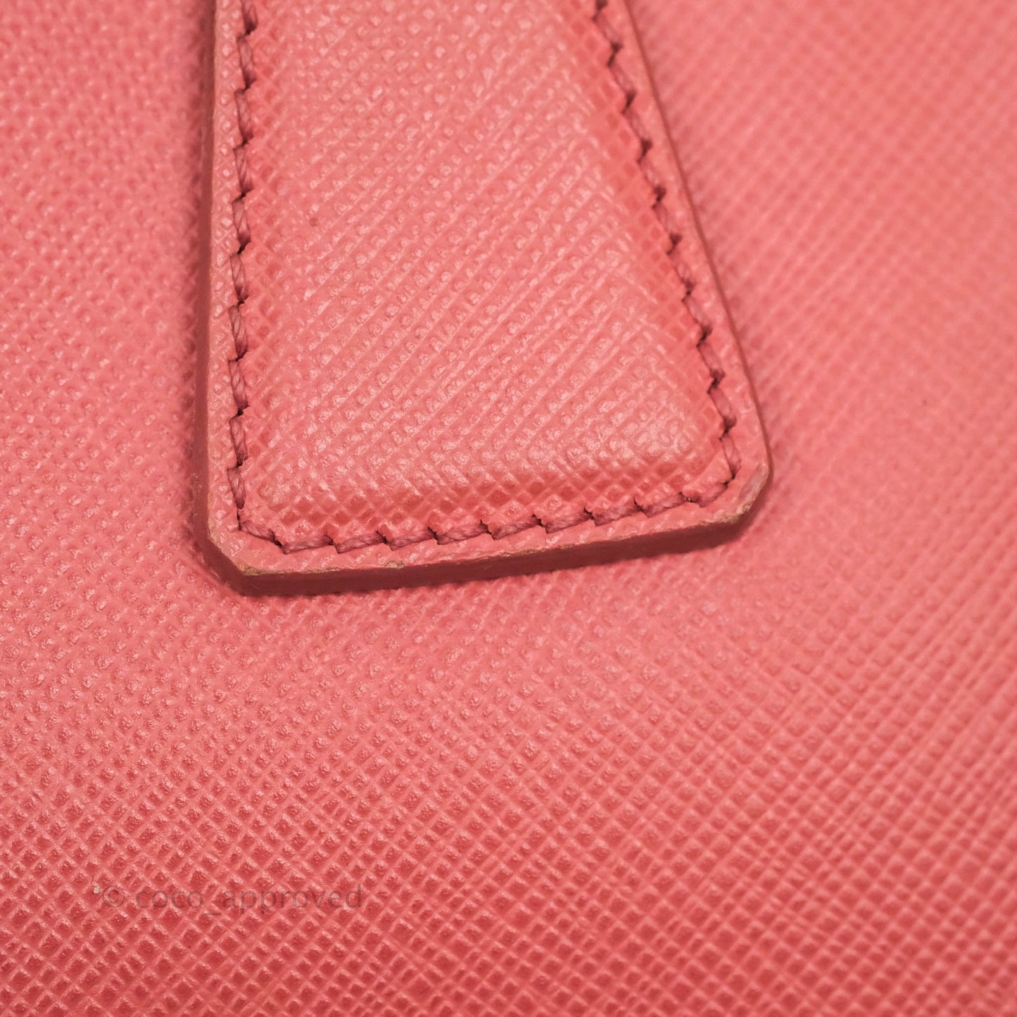 Prada Small Saffiano Lux Pink Tamaris Galleria Bag