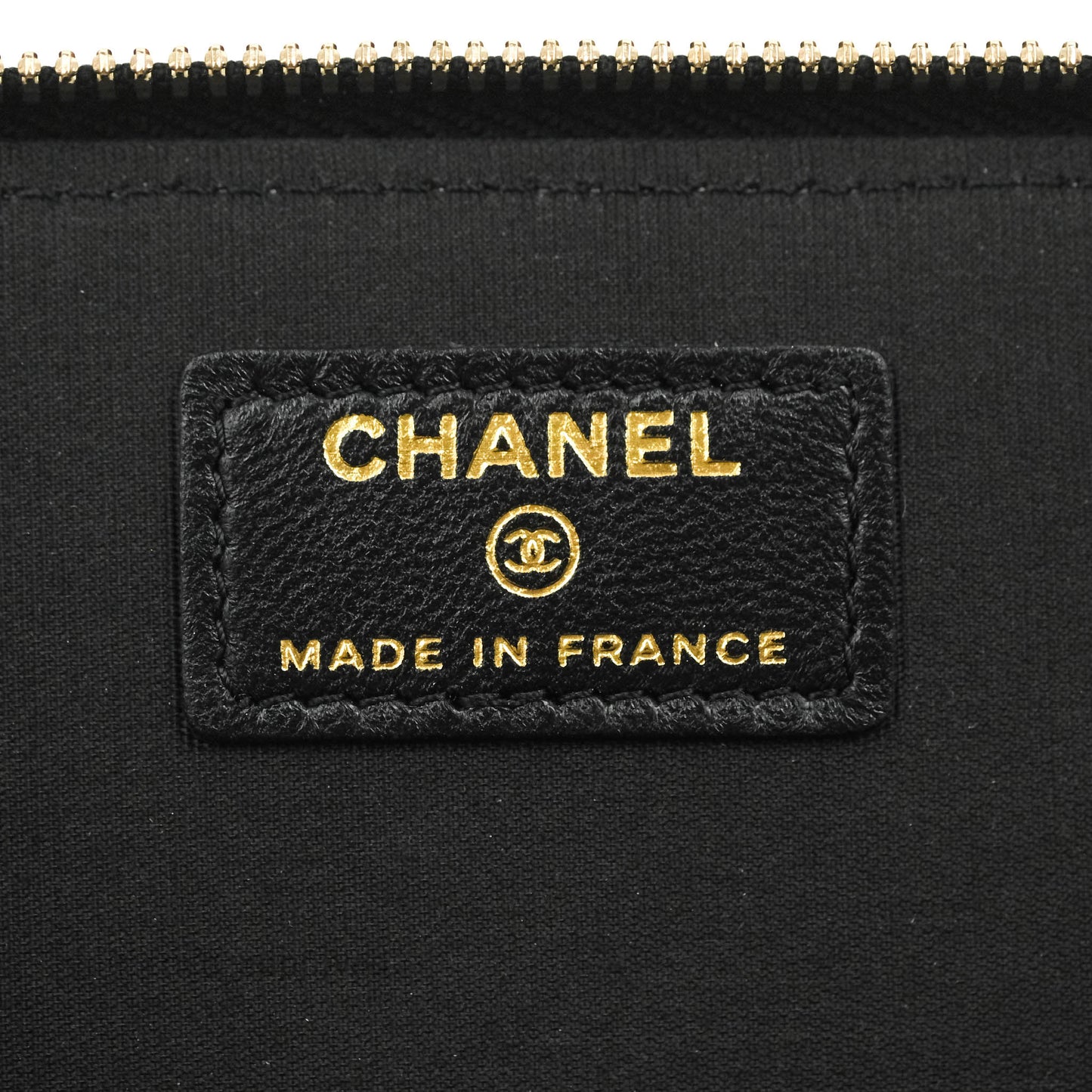 Chanel Vanity Rectangular Top Handle Black Lambskin Gold Hardware