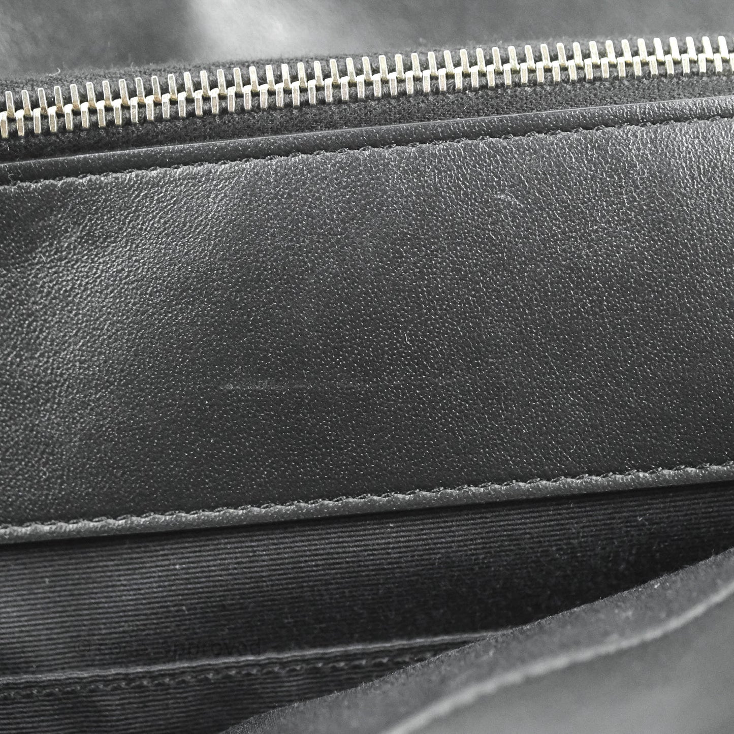 Saint Laurent Larger Jane Bag Black Silver Hardware