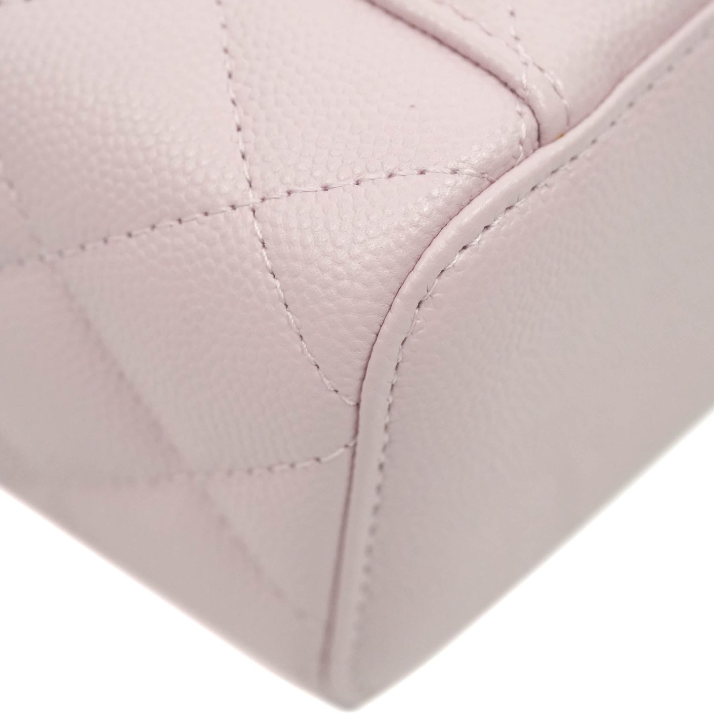 Chanel Mini Vanity Classic With Chain Lilac Rose Clair Caviar Gold Hardware