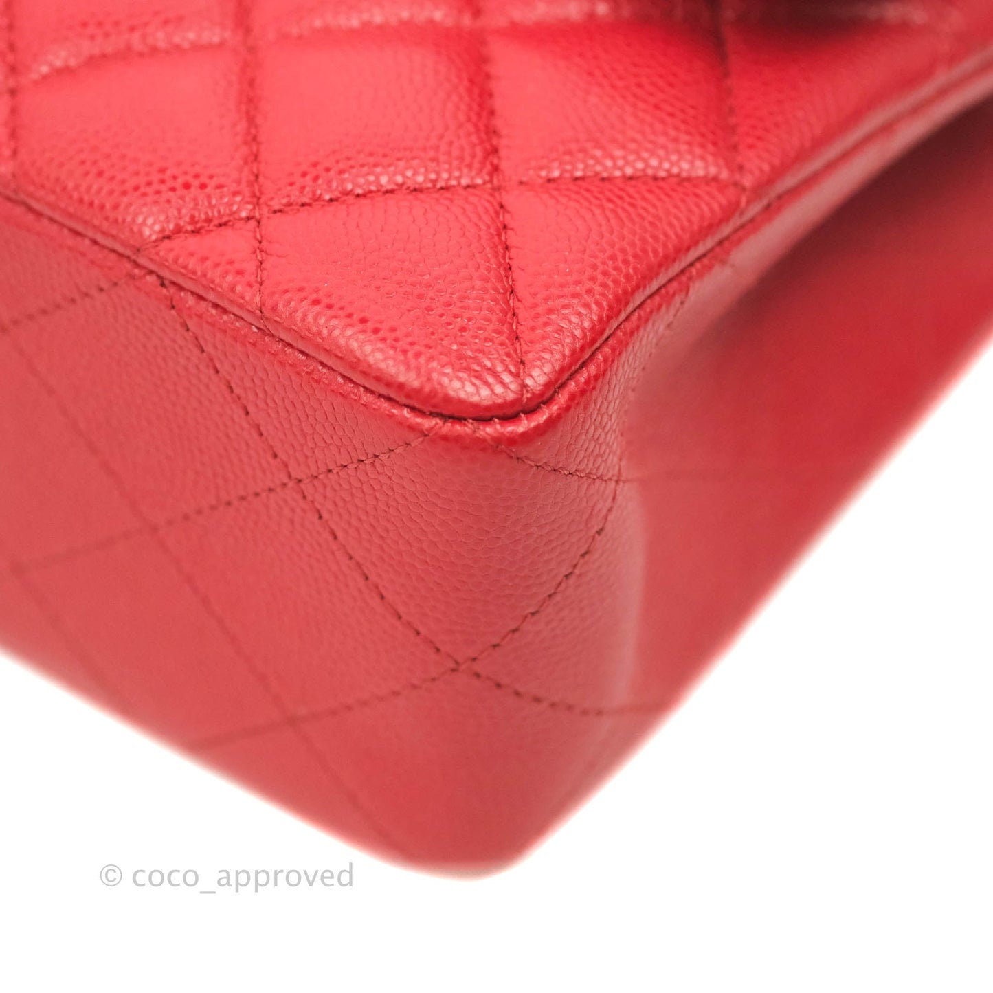 Chanel Classic Small S/M Flap Red Caviar Gold Hardware