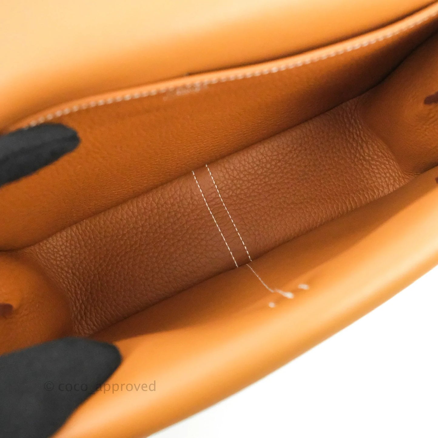 Hermès Halzan 25 Gold Clemence Palladium Hardware