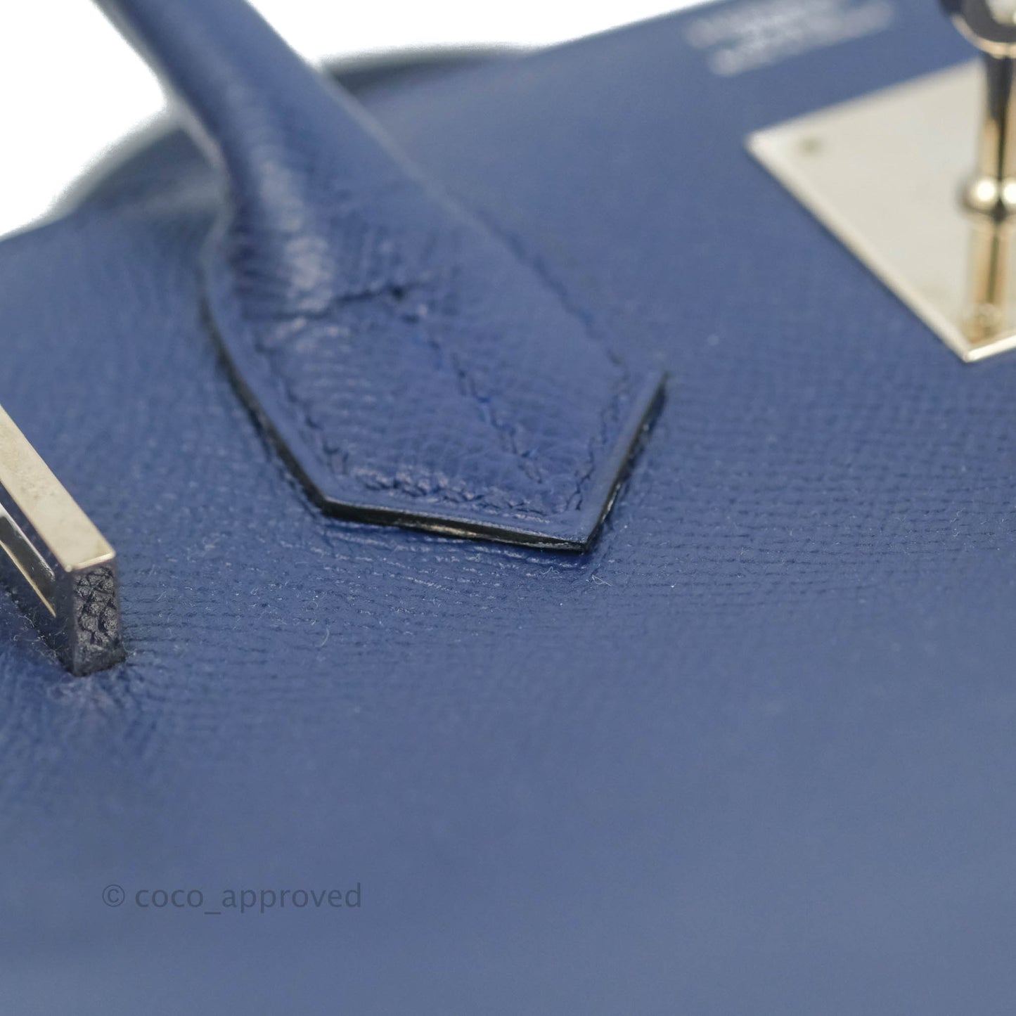 Hermès Birkin 30 Blue Sapphire Epsom Palladium Hardware