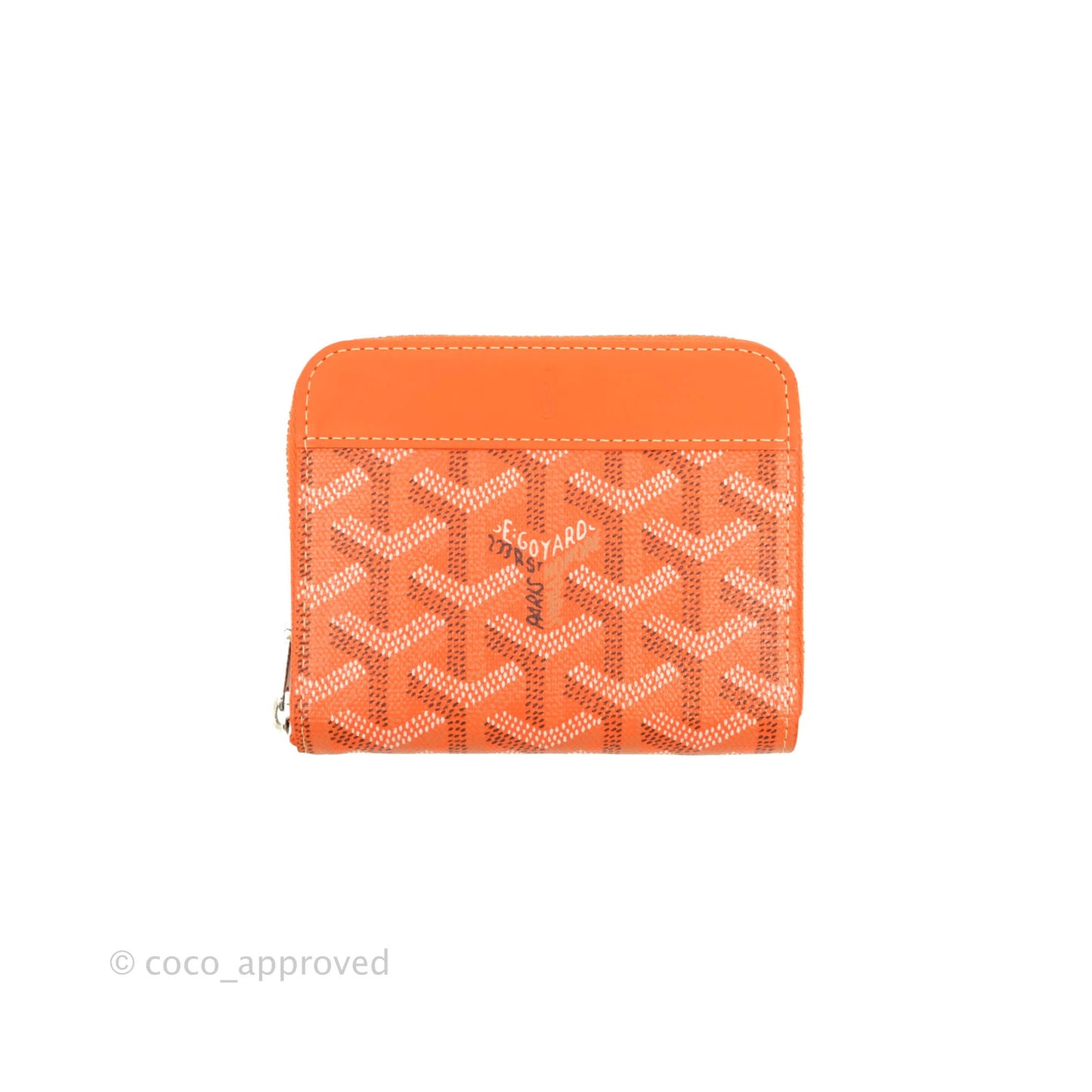Goyard Goyardine Matignon PM Wallet Orange