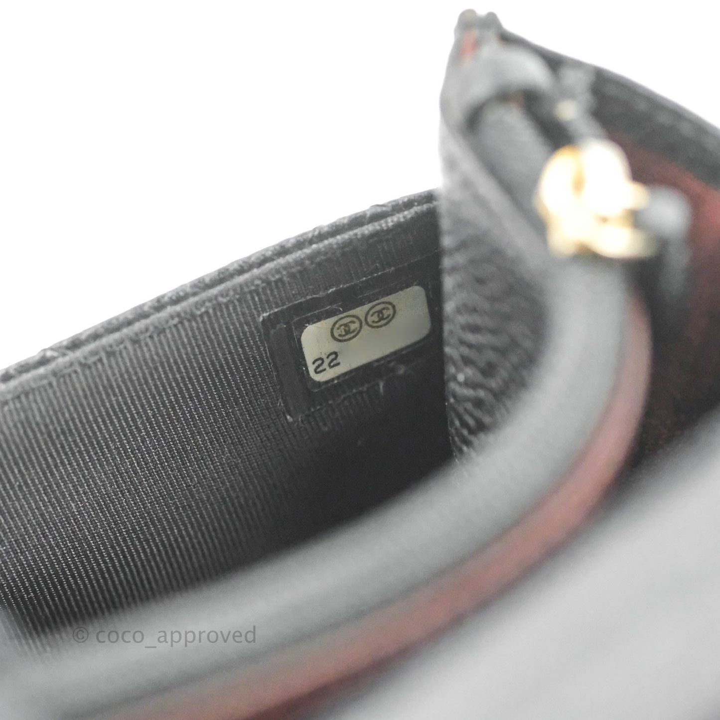 Chanel Quilted Classic WOC Black Caviar Gold Hardware