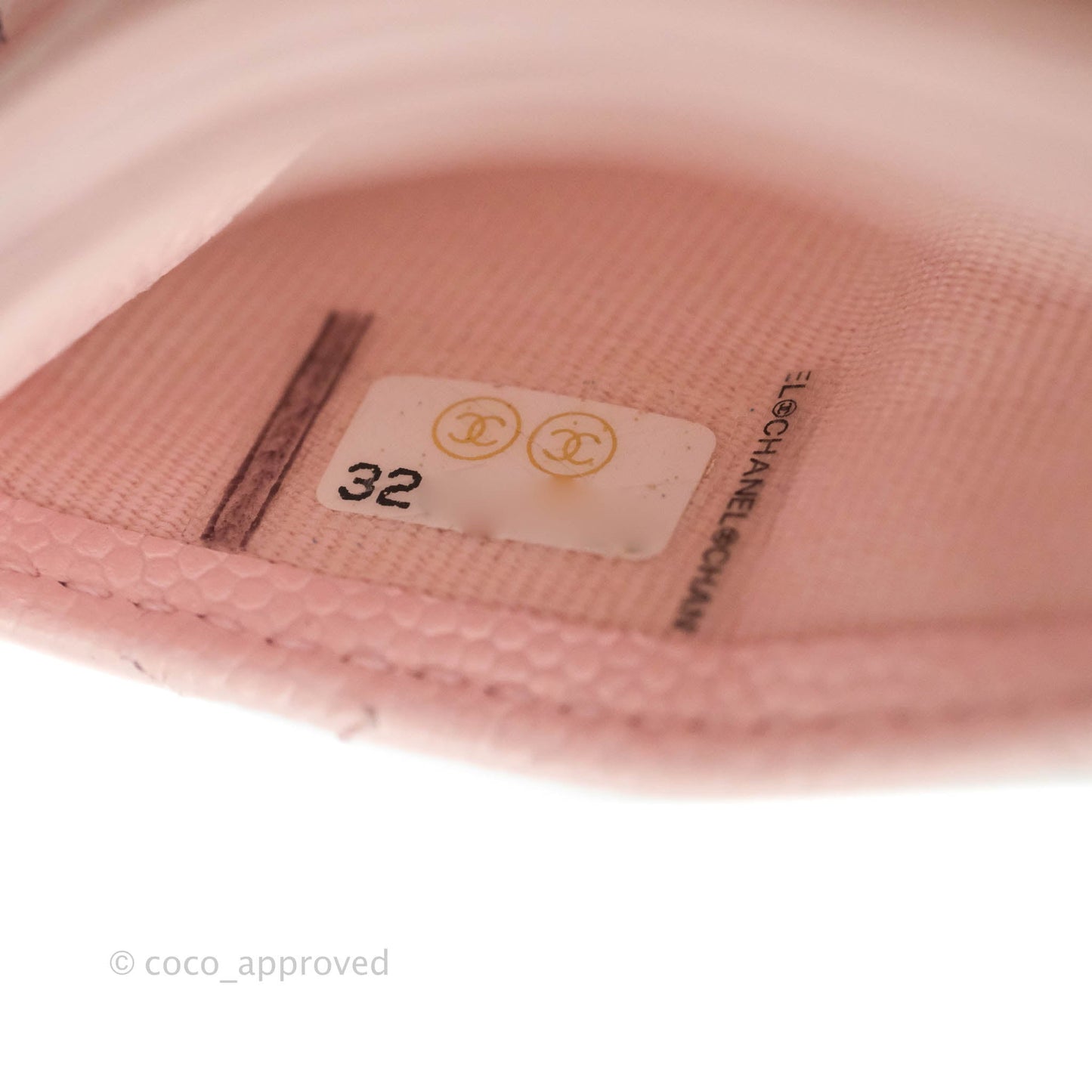 Chanel Classic Flat Card Holder Light Pink Caviar Gold Hardware