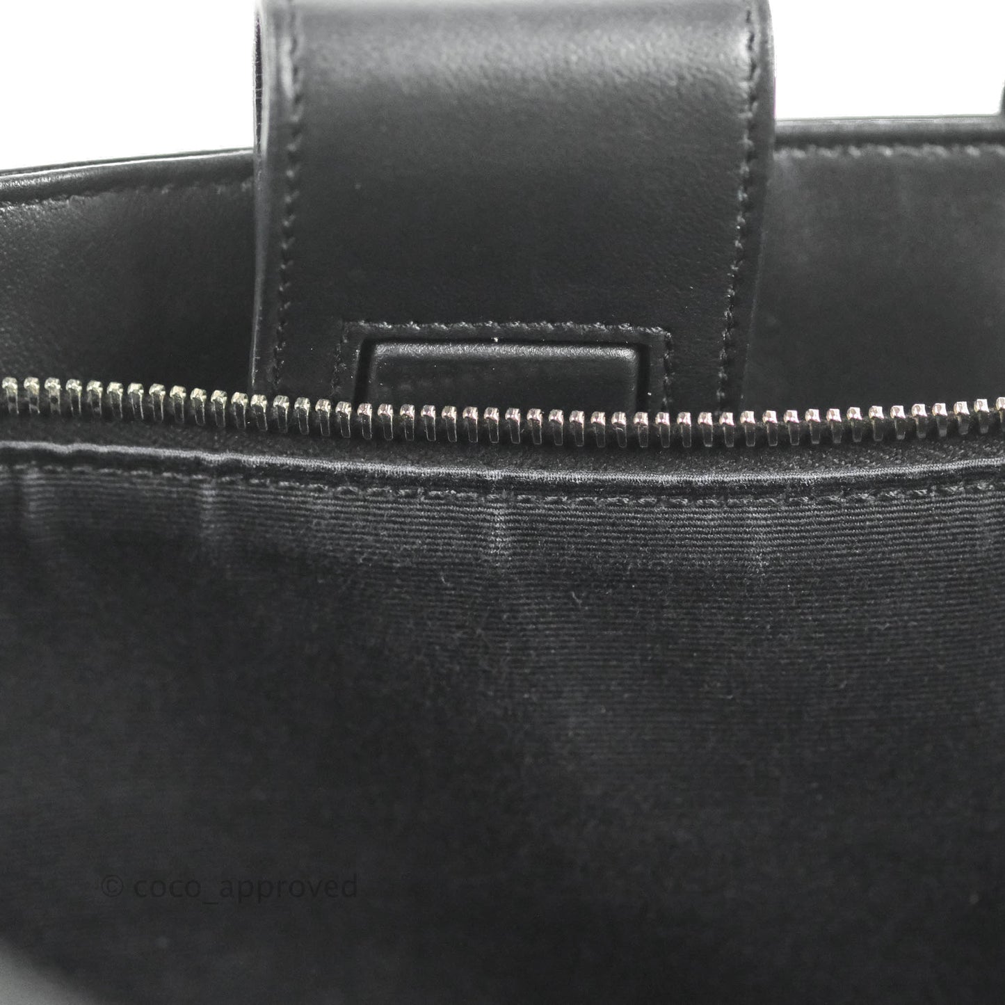 Saint Laurent Larger Jane Bag Black Silver Hardware